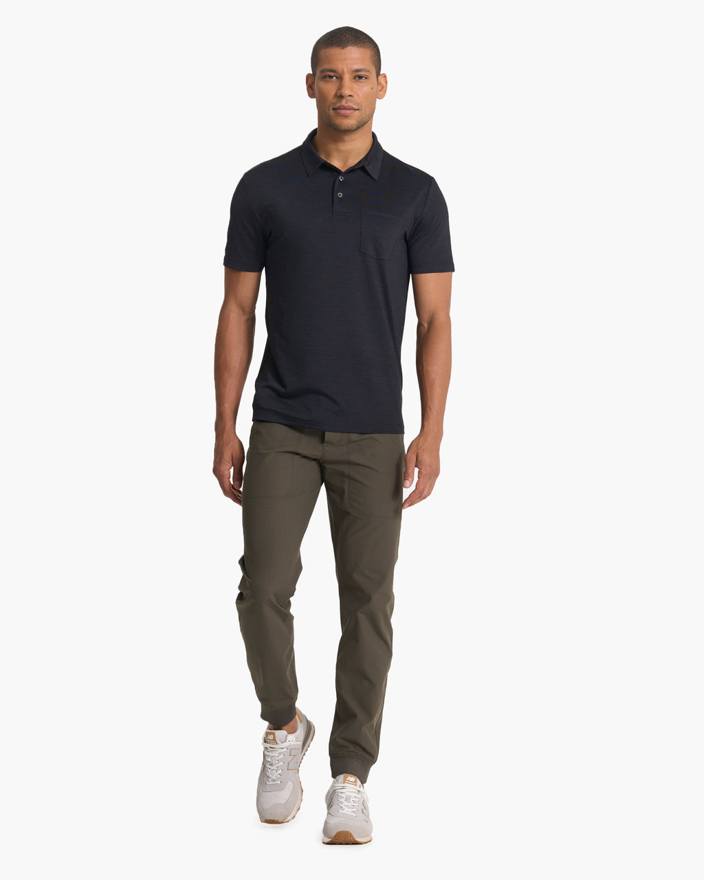 Zephyr Polo | Black Heather