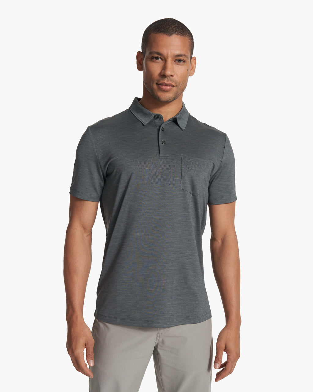 Zephyr Polo | Smoked Beryl Heather