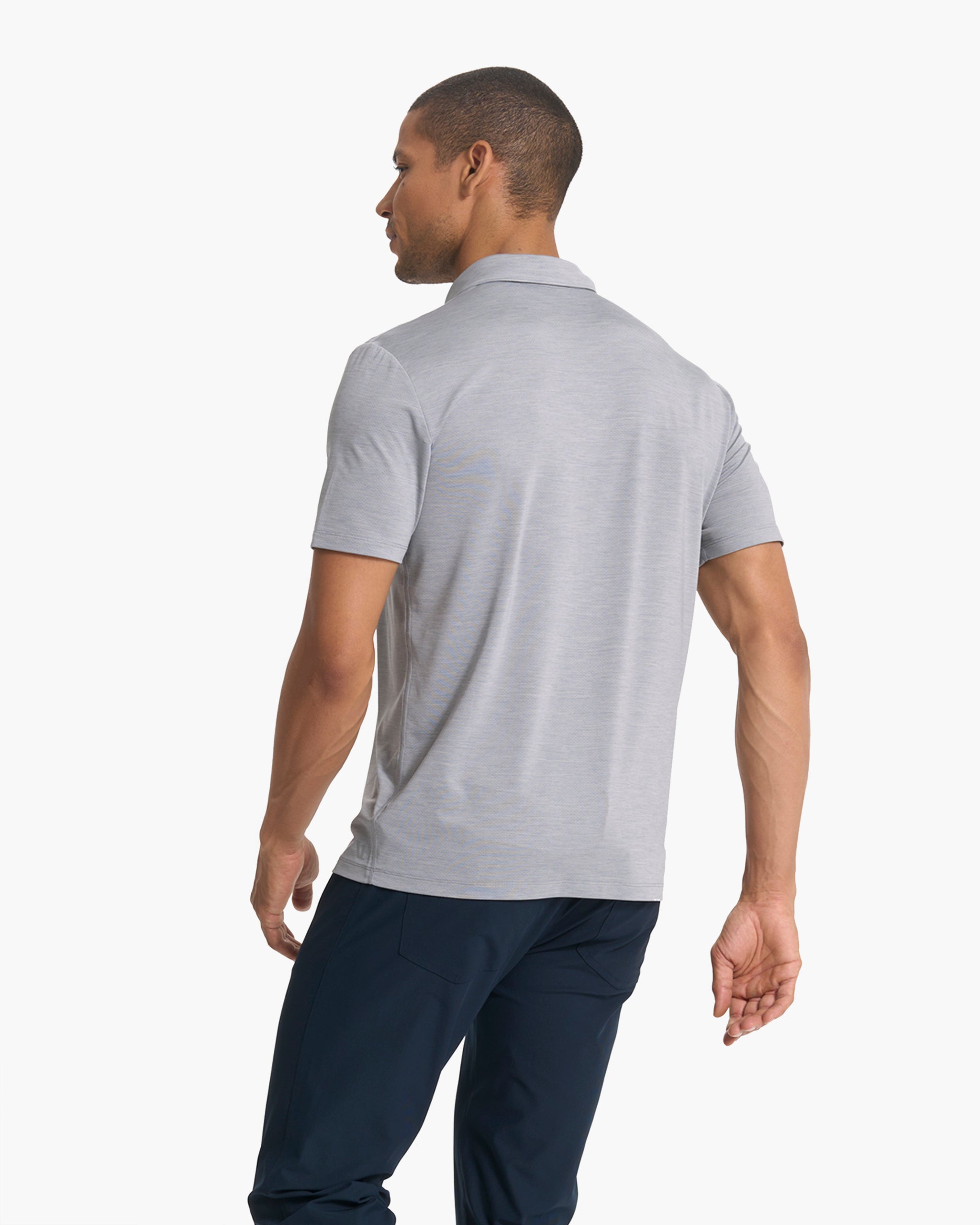 Zephyr Polo | Heather Grey