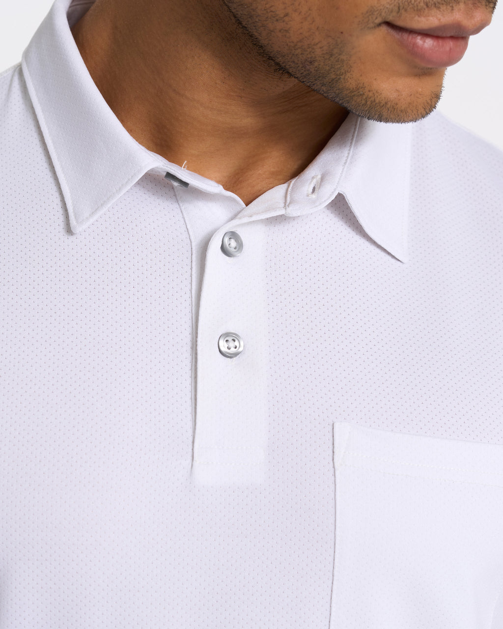 Zephyr Polo | White