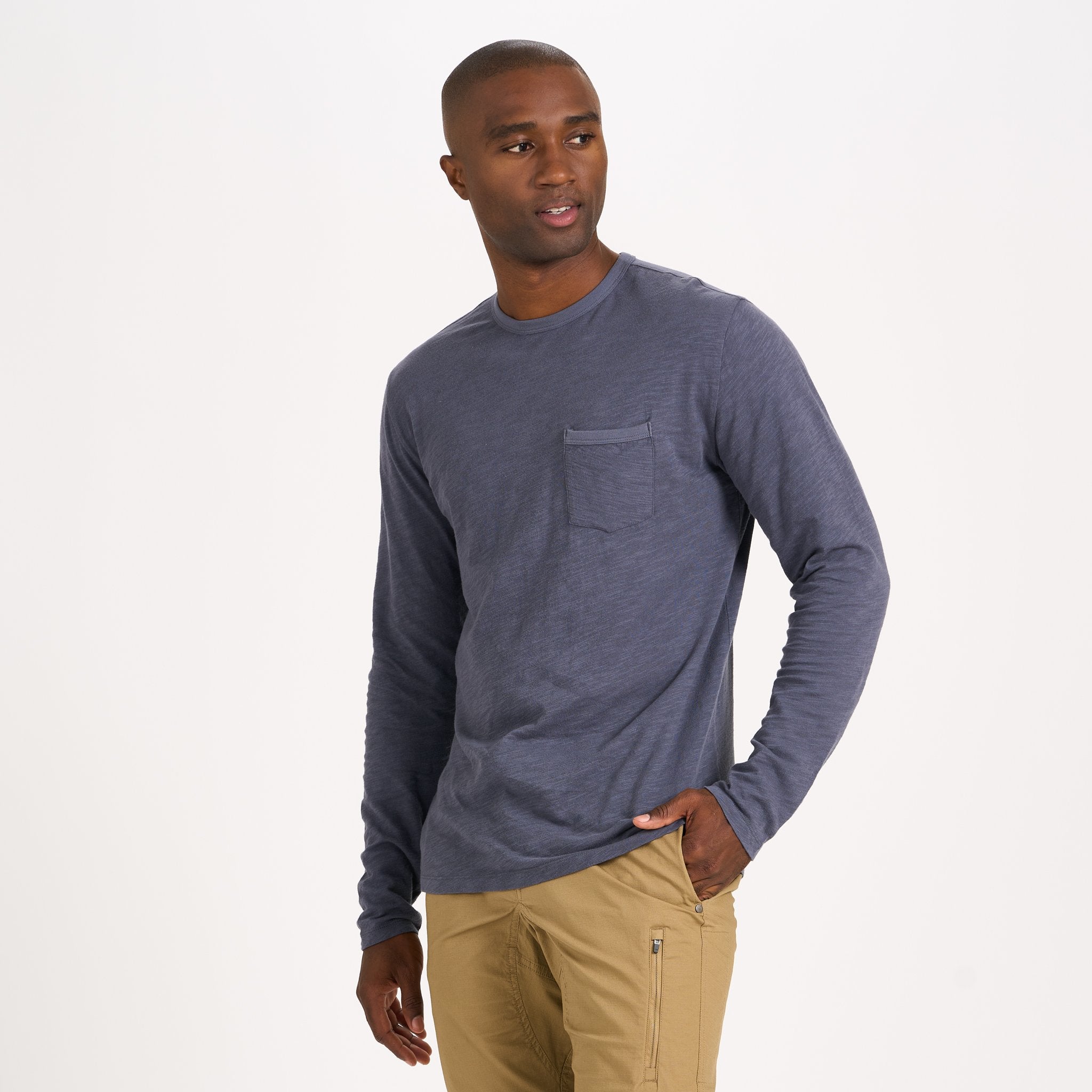 Long-Sleeve Rise Tee | Azure