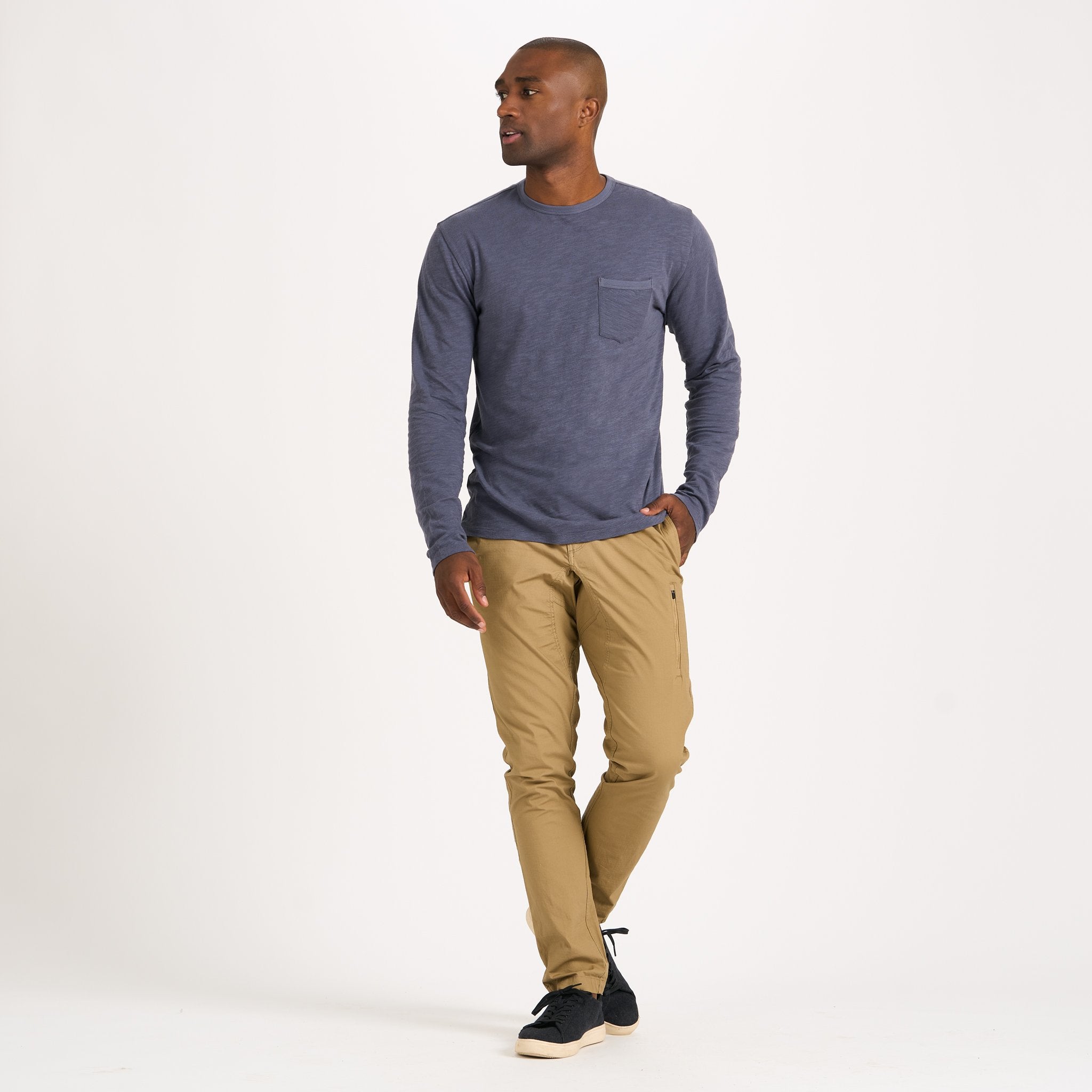 Long-Sleeve Rise Tee | Azure