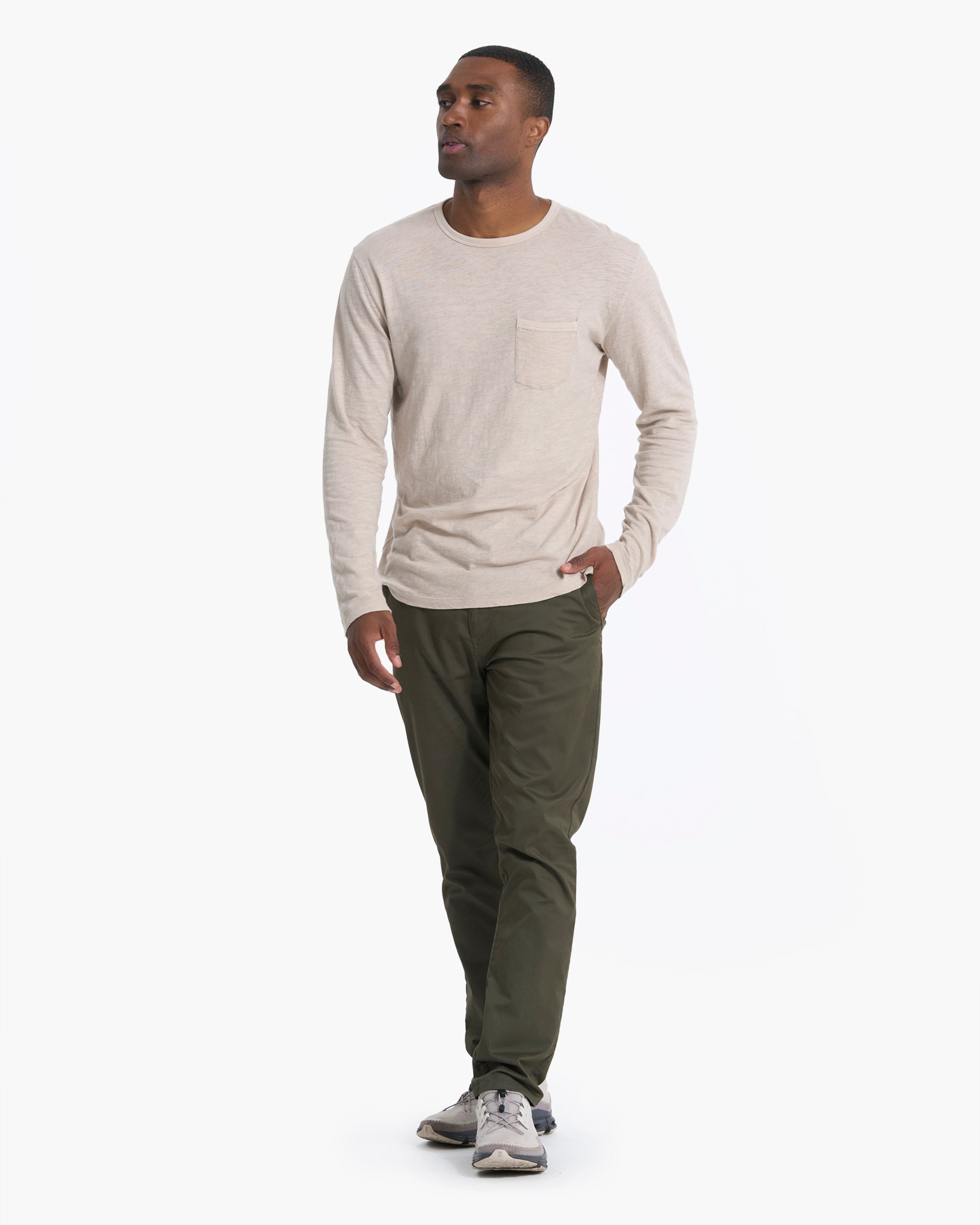 Long Sleeve Rise Tee | Dark Salt