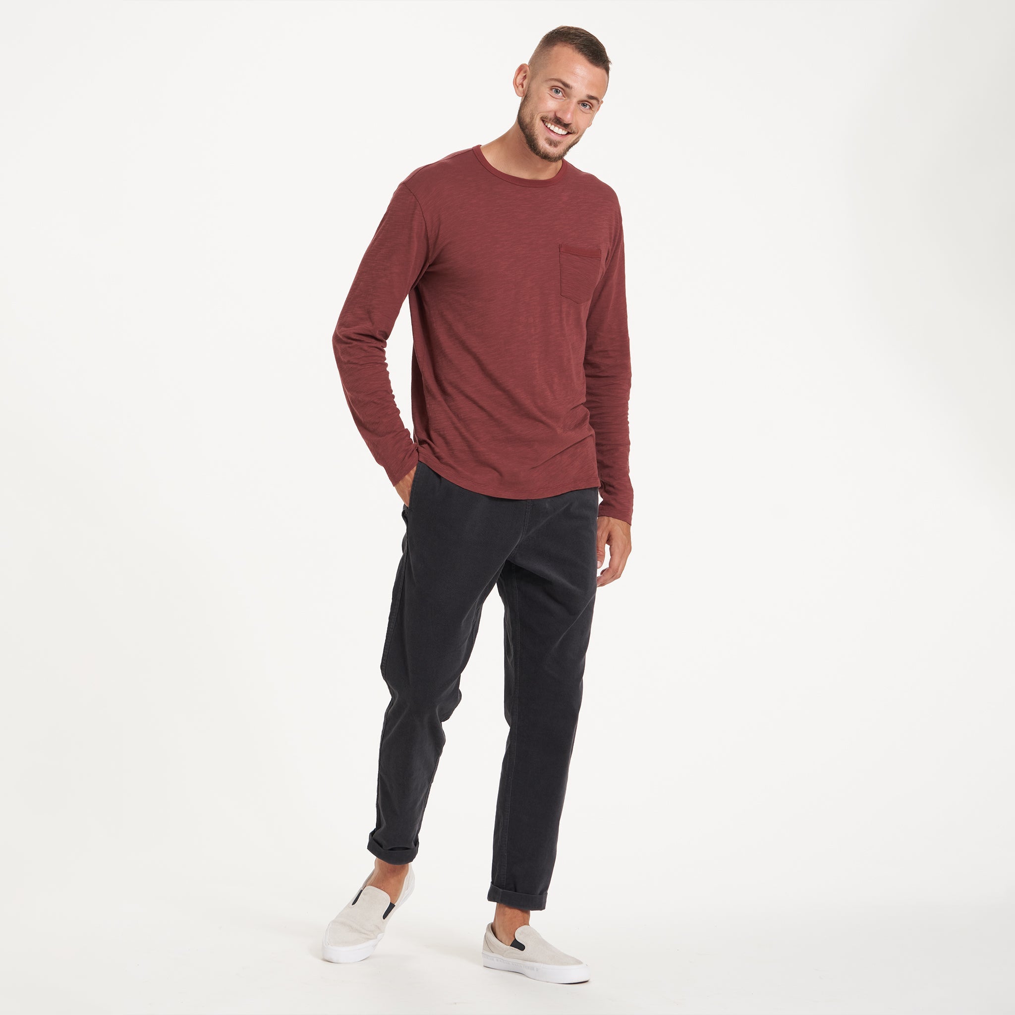 Long-Sleeve Rise Tee | Red Clay