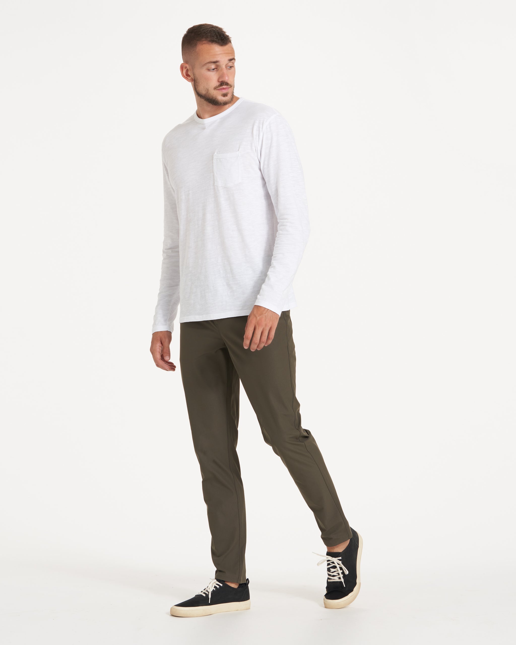 Long-Sleeve Rise Tee | White