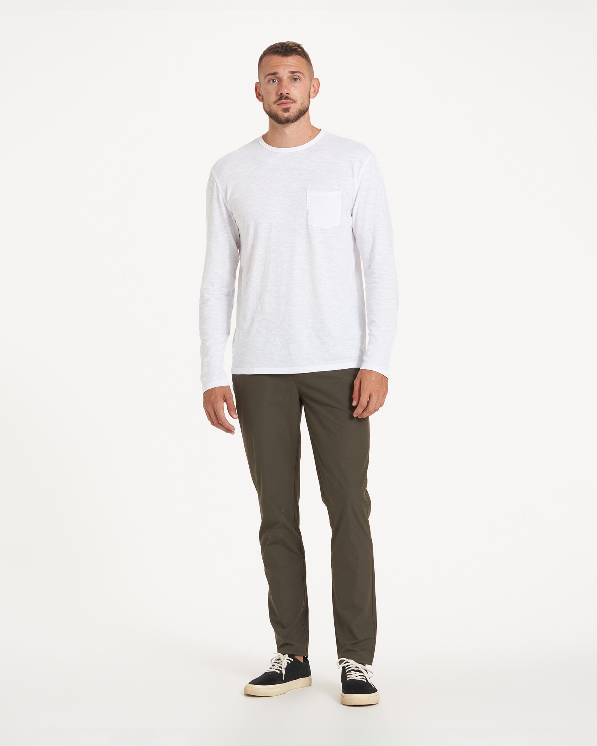 Long-Sleeve Rise Tee | White