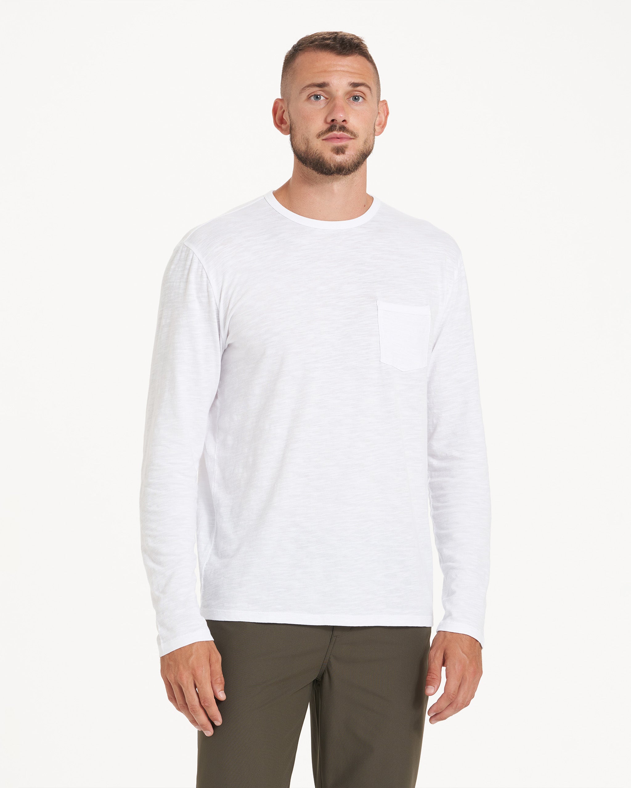Long-Sleeve Rise Tee | White