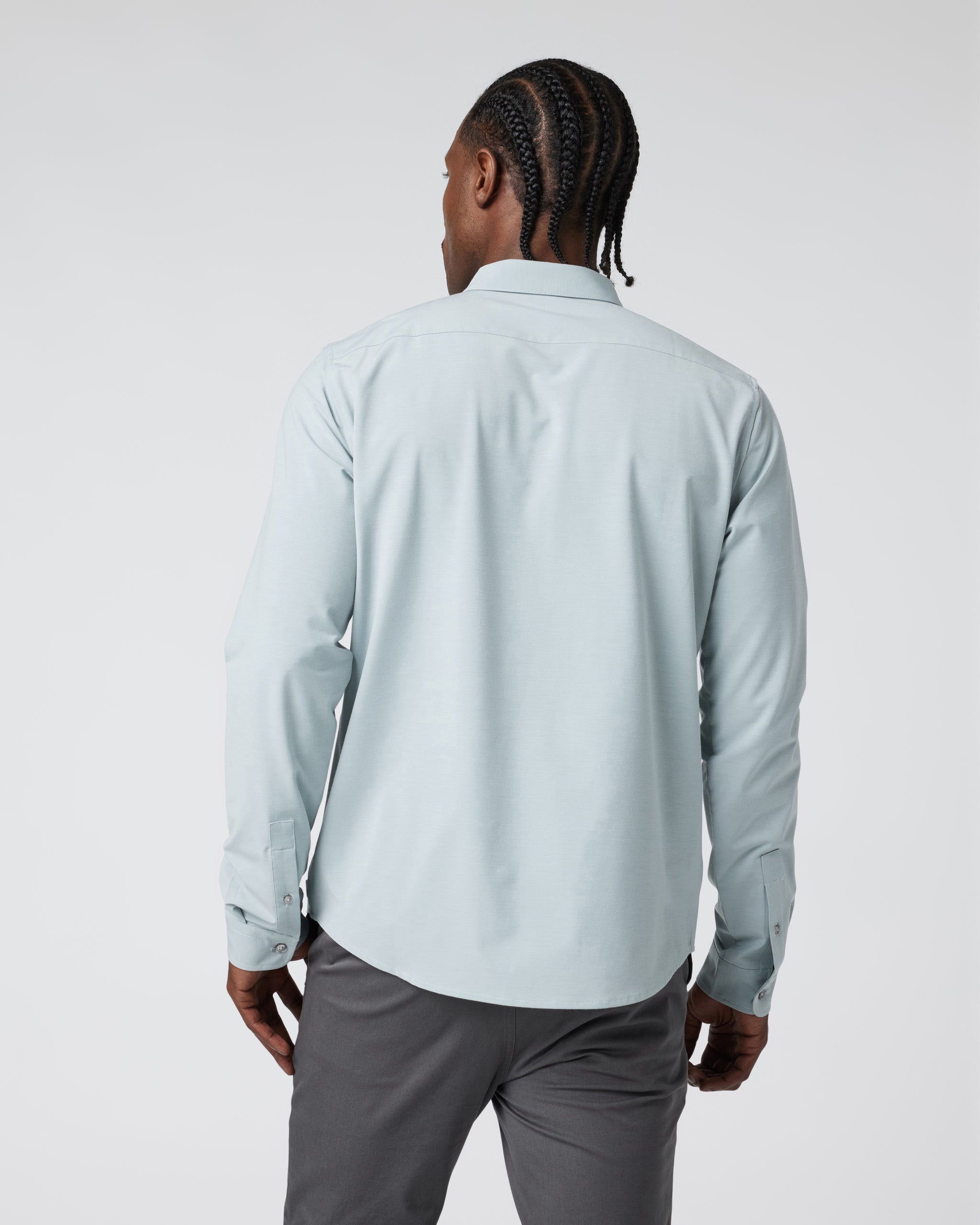 Long Sleeve Bridge Button Down | Chalk Blue