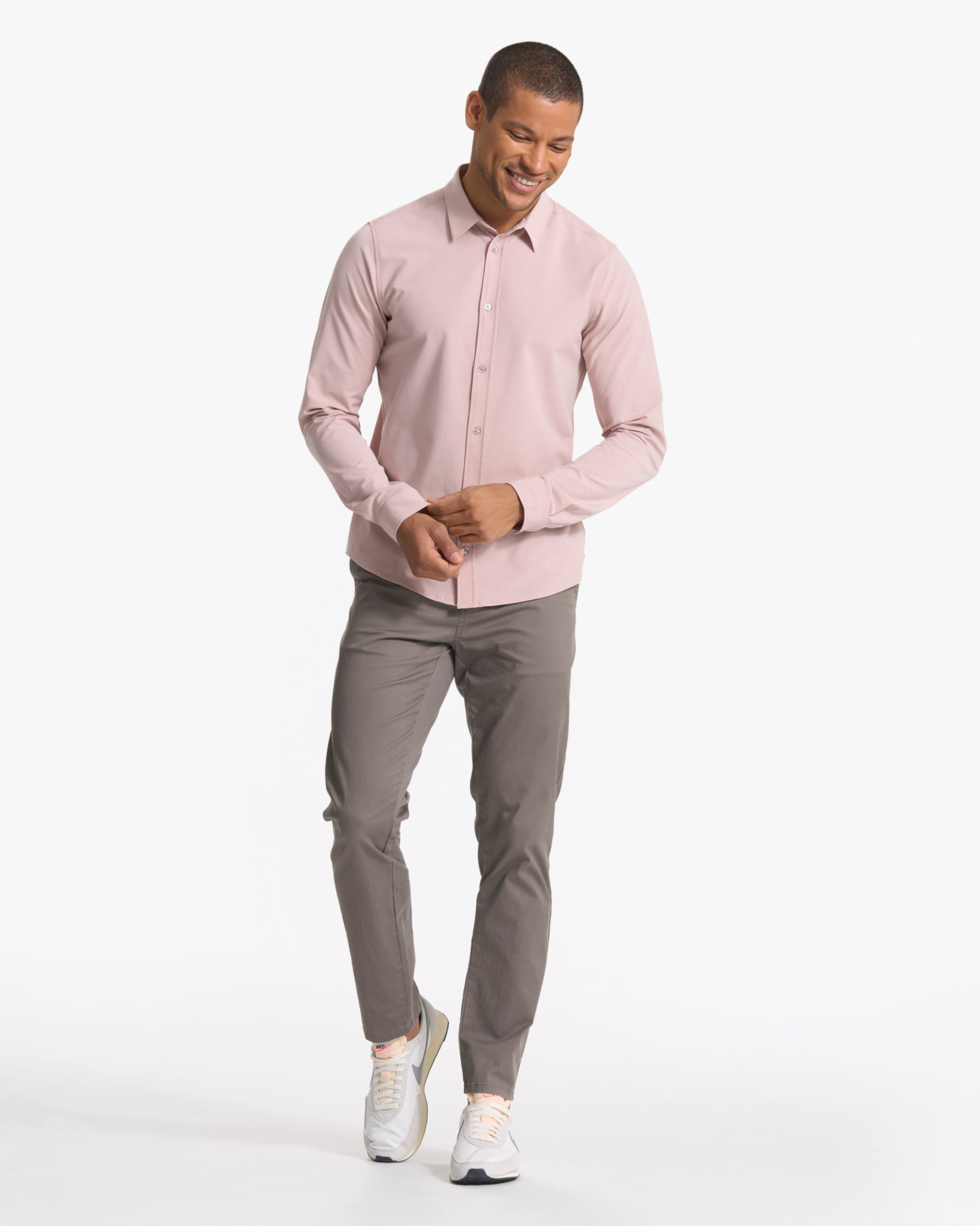 Long Sleeve Bridge Button Down | Cashmere