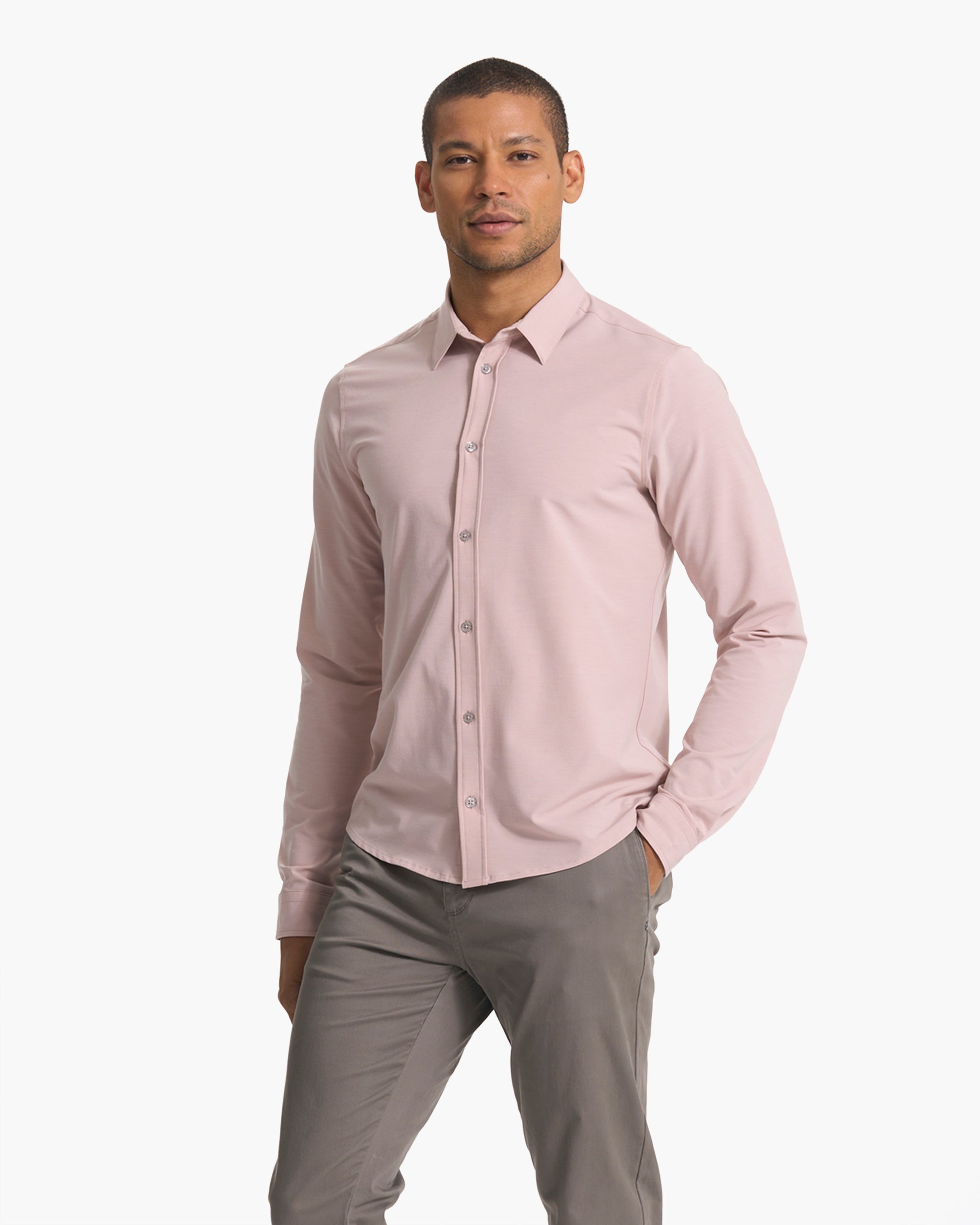 Long Sleeve Bridge Button Down | Cashmere