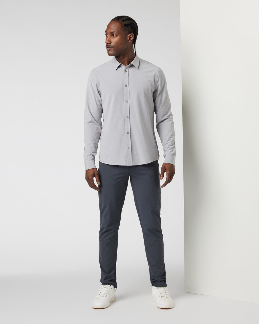 Long Sleeve Bridge Button Down | Fog