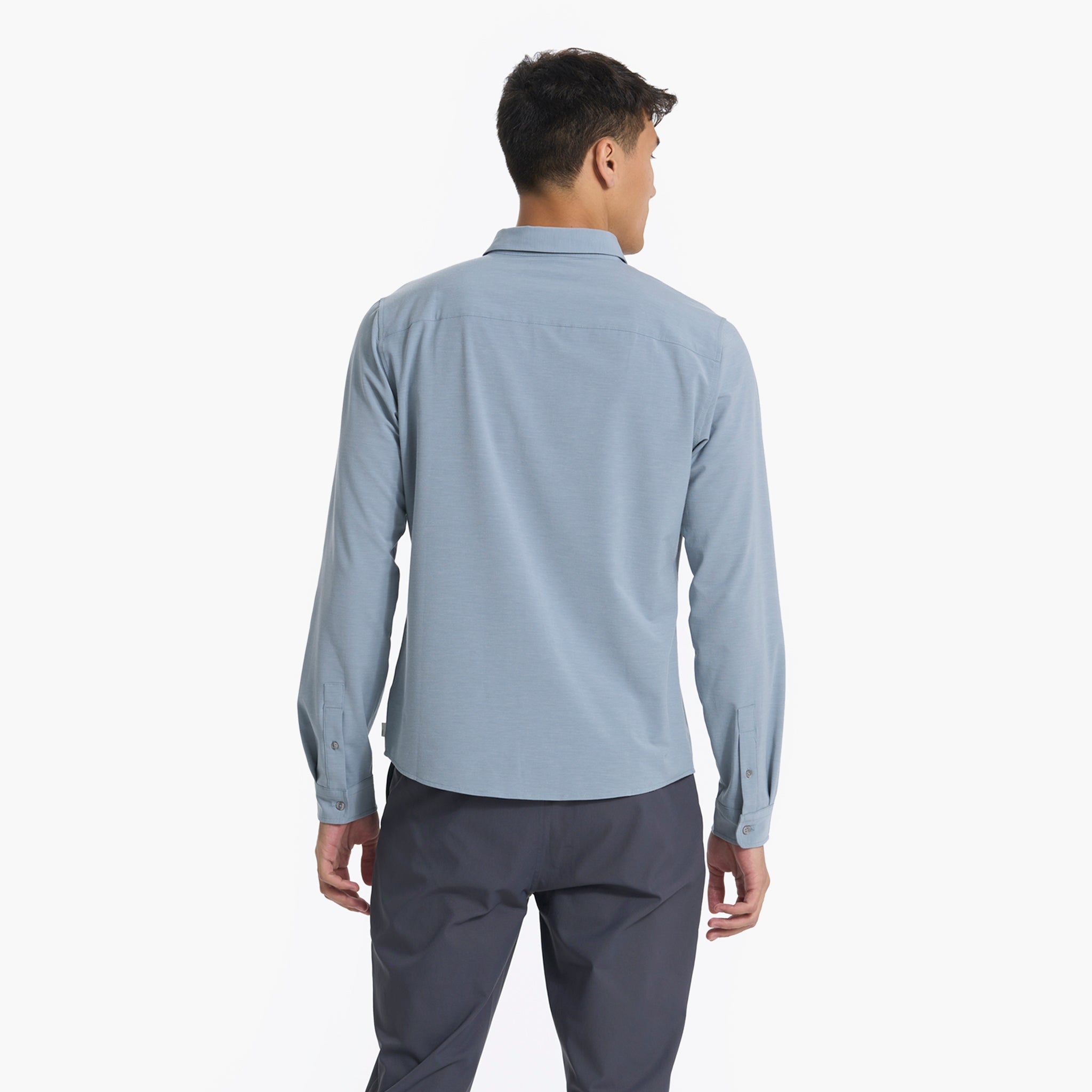 Long Sleeve Bridge Button Down | Light Cloud