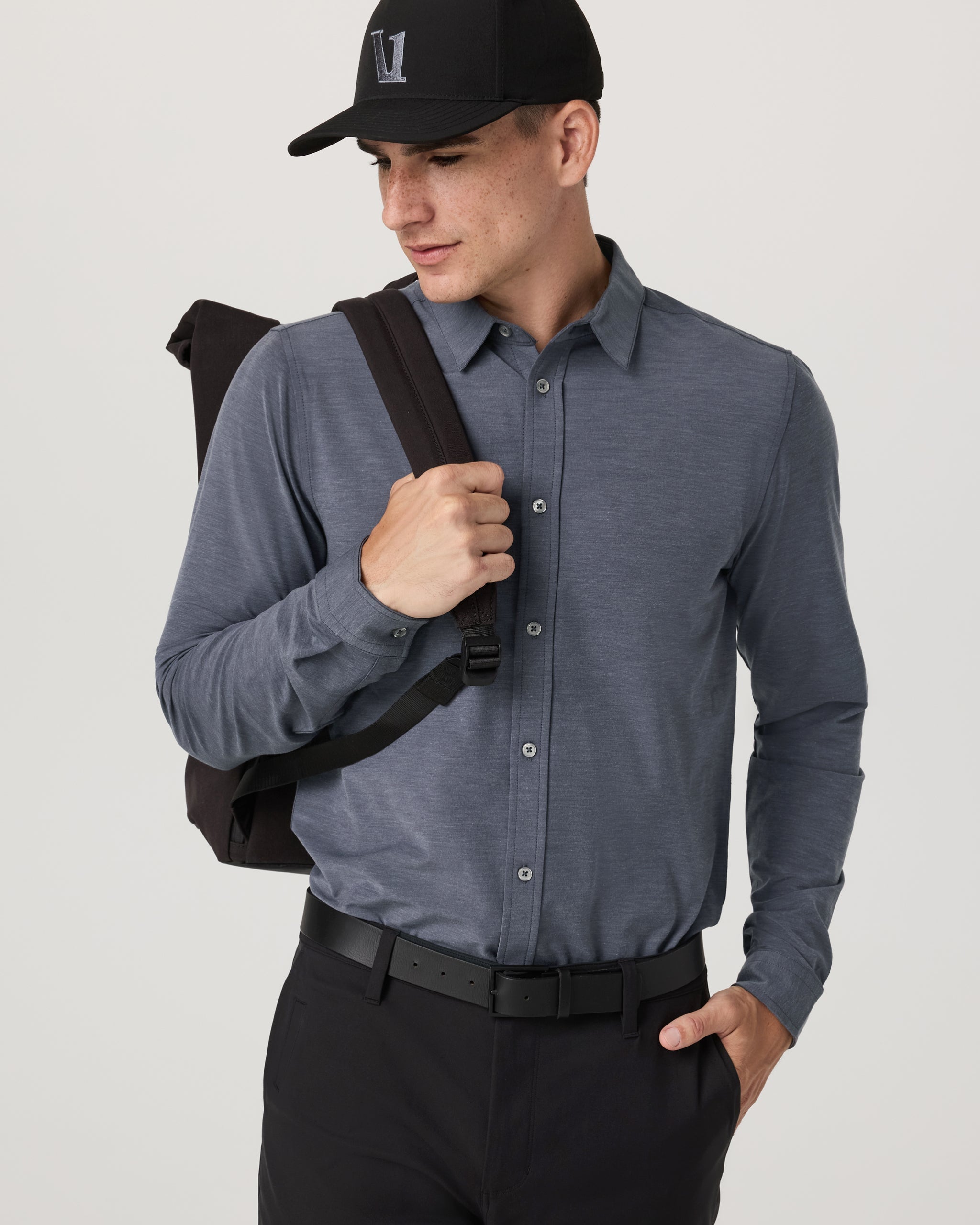 Long Sleeve Bridge Button Down | Moonlight