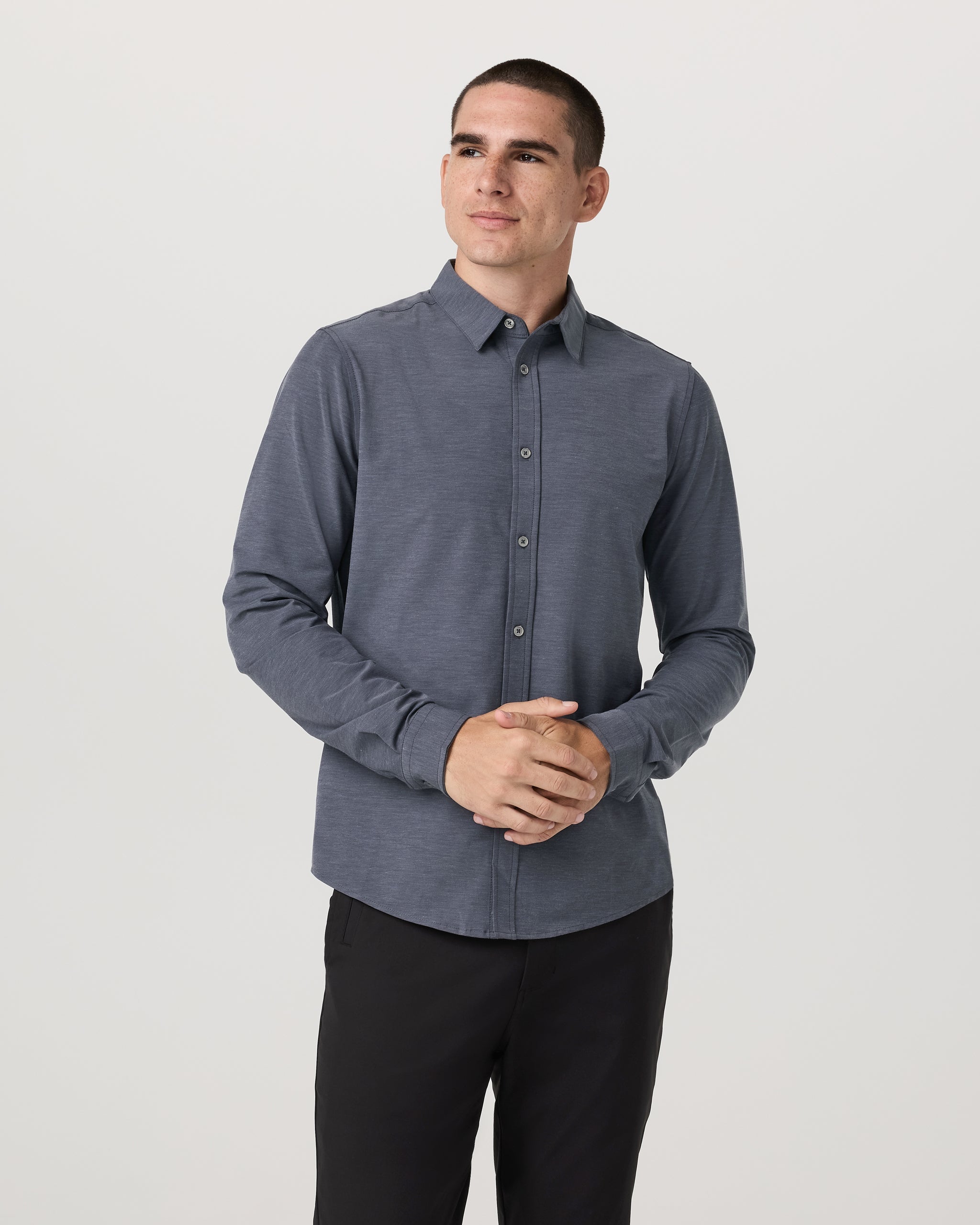 Long Sleeve Bridge Button Down | Moonlight