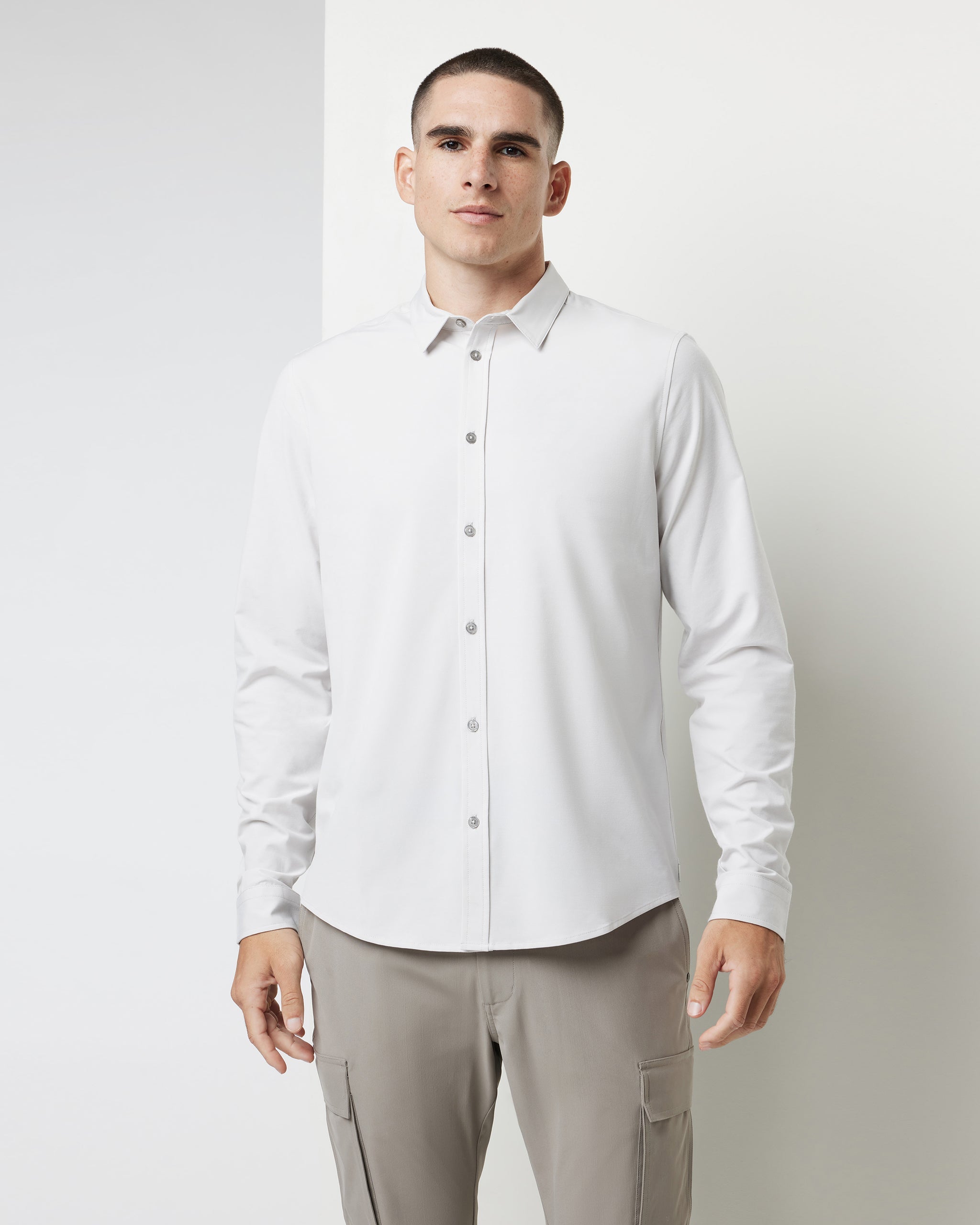 Long Sleeve Bridge Button Down | Salt