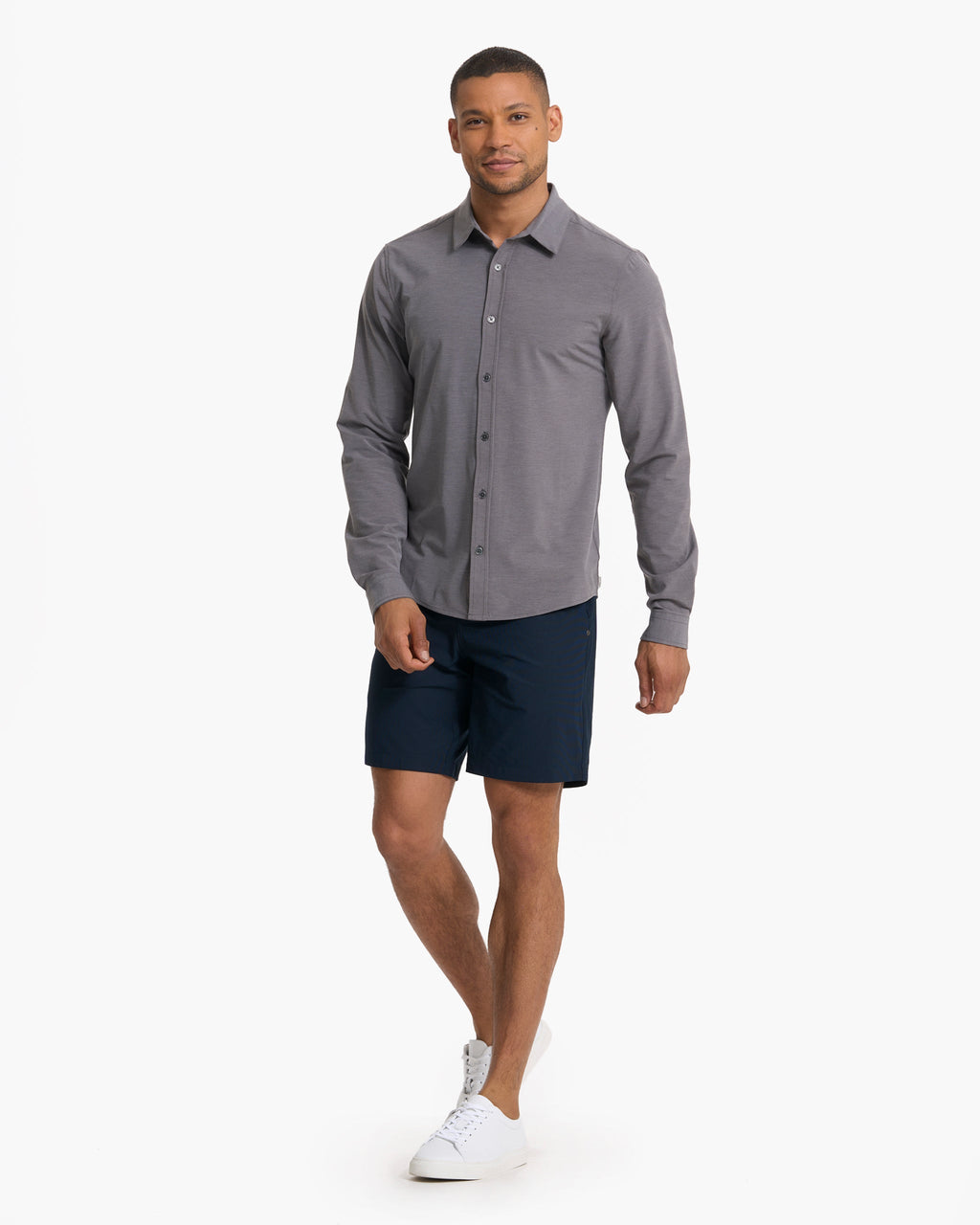 Long Sleeve Bridge Button Down | Vintage Charcoal