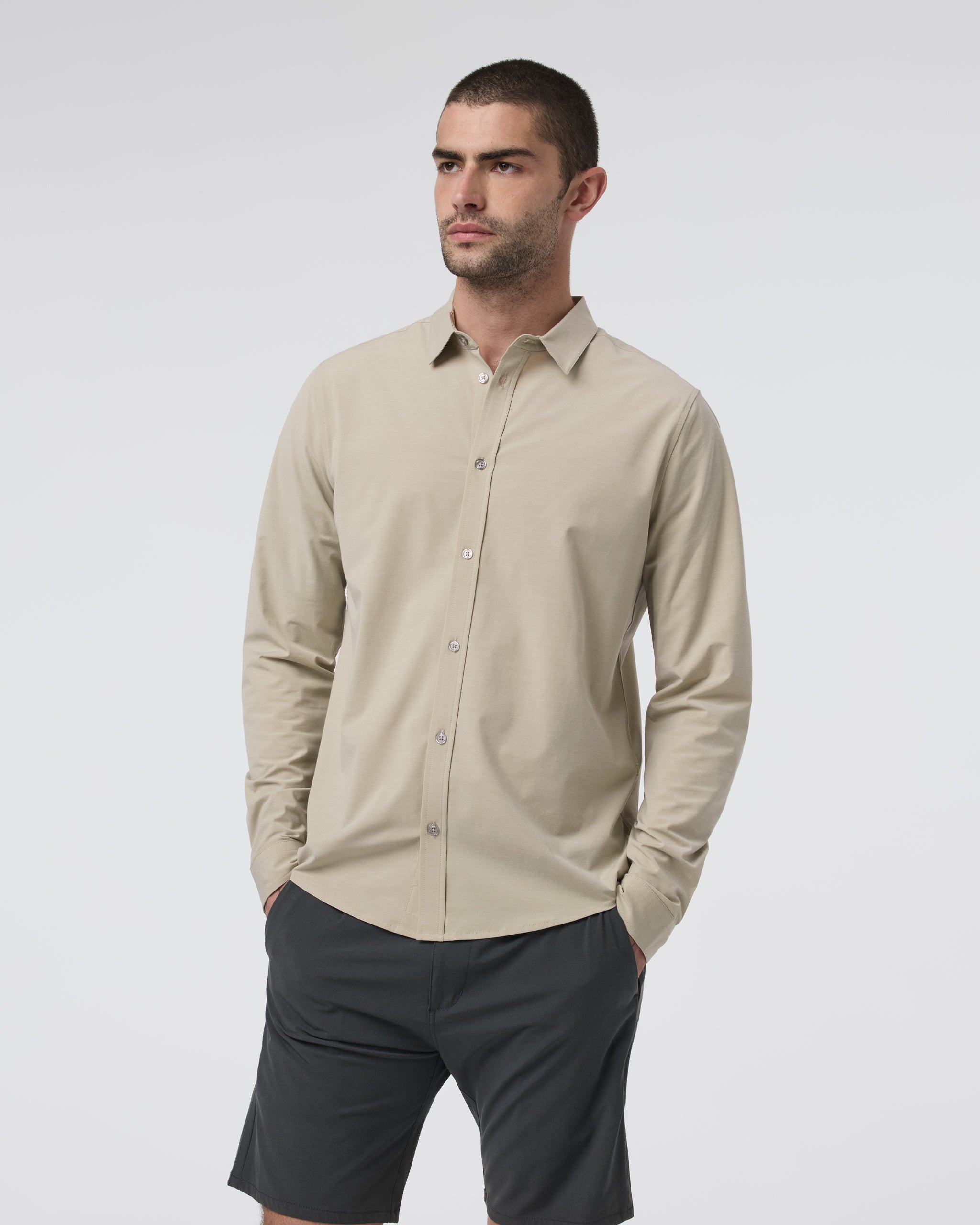 Long Sleeve Bridge Button Down | Winter Pear