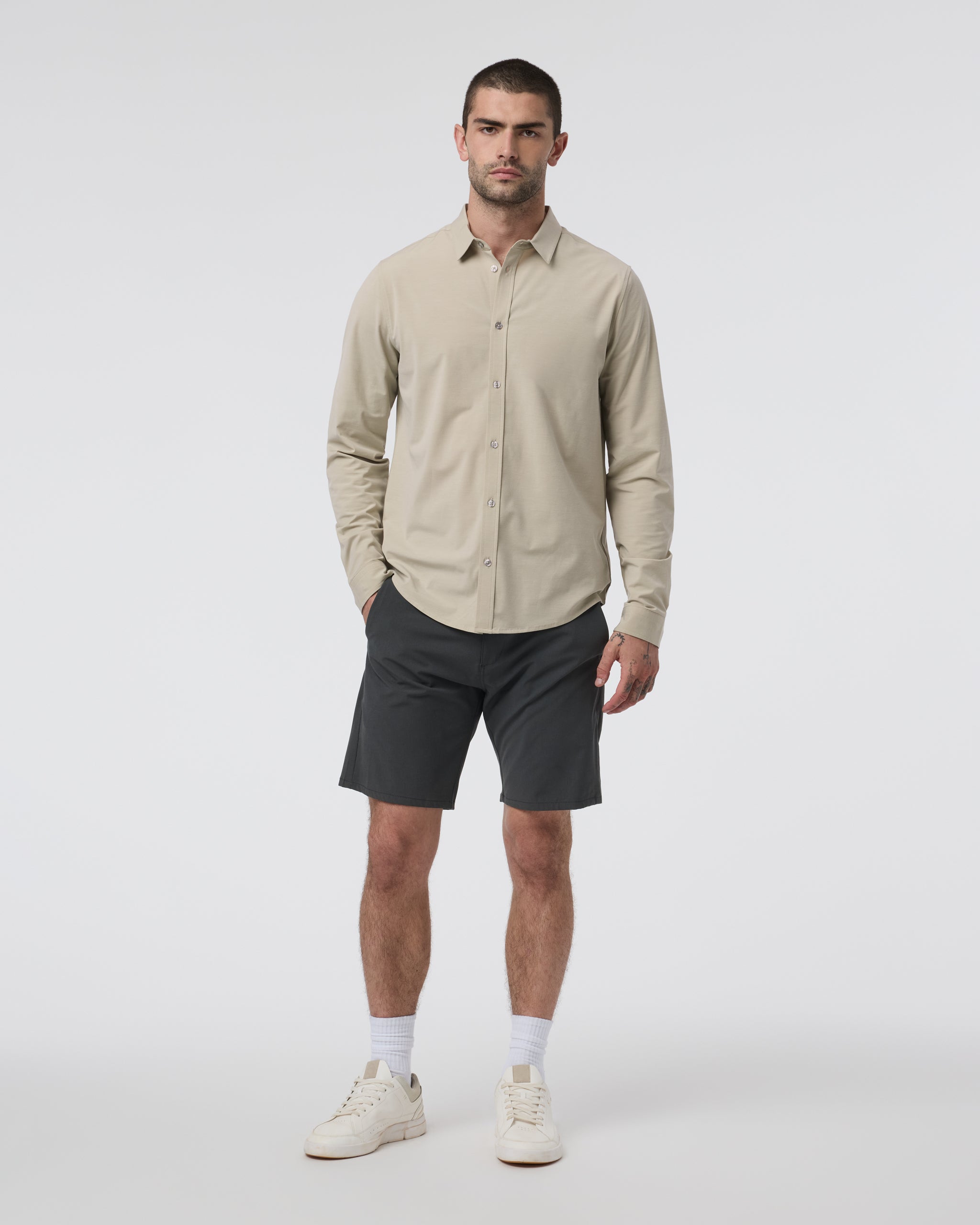 Long Sleeve Bridge Button Down | Winter Pear