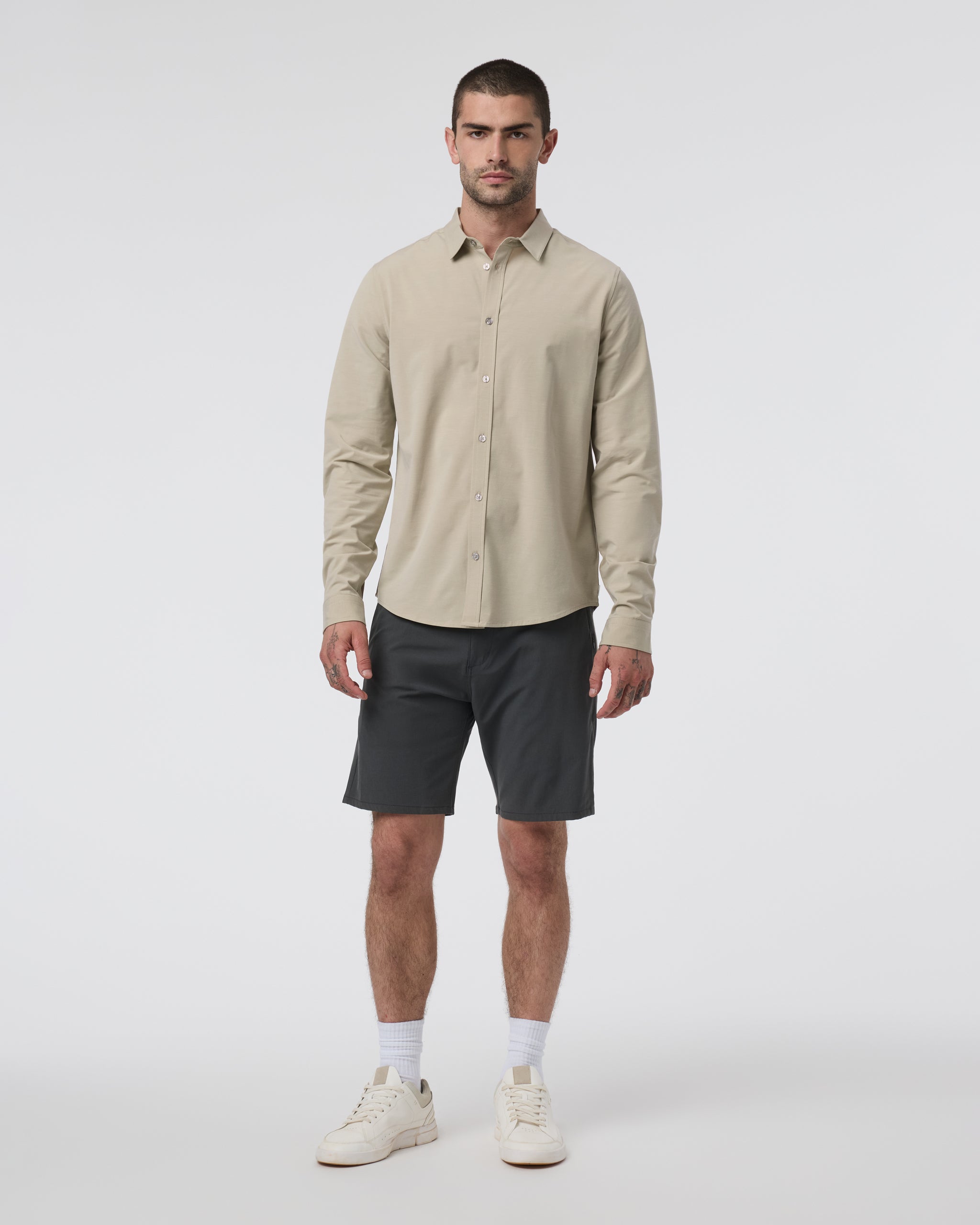 Long Sleeve Bridge Button Down | Winter Pear