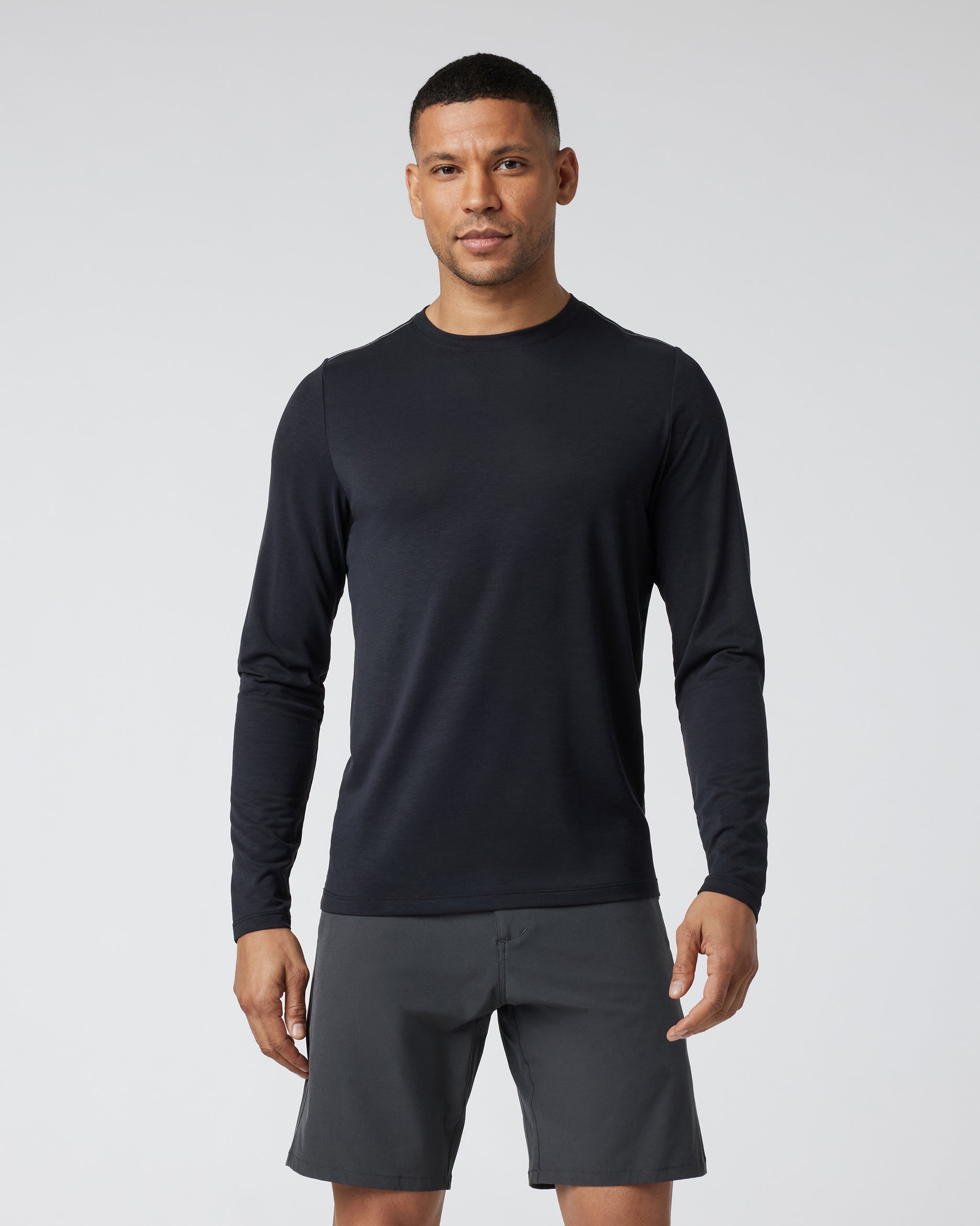 Long Sleeve Current Tech Tee | Black
