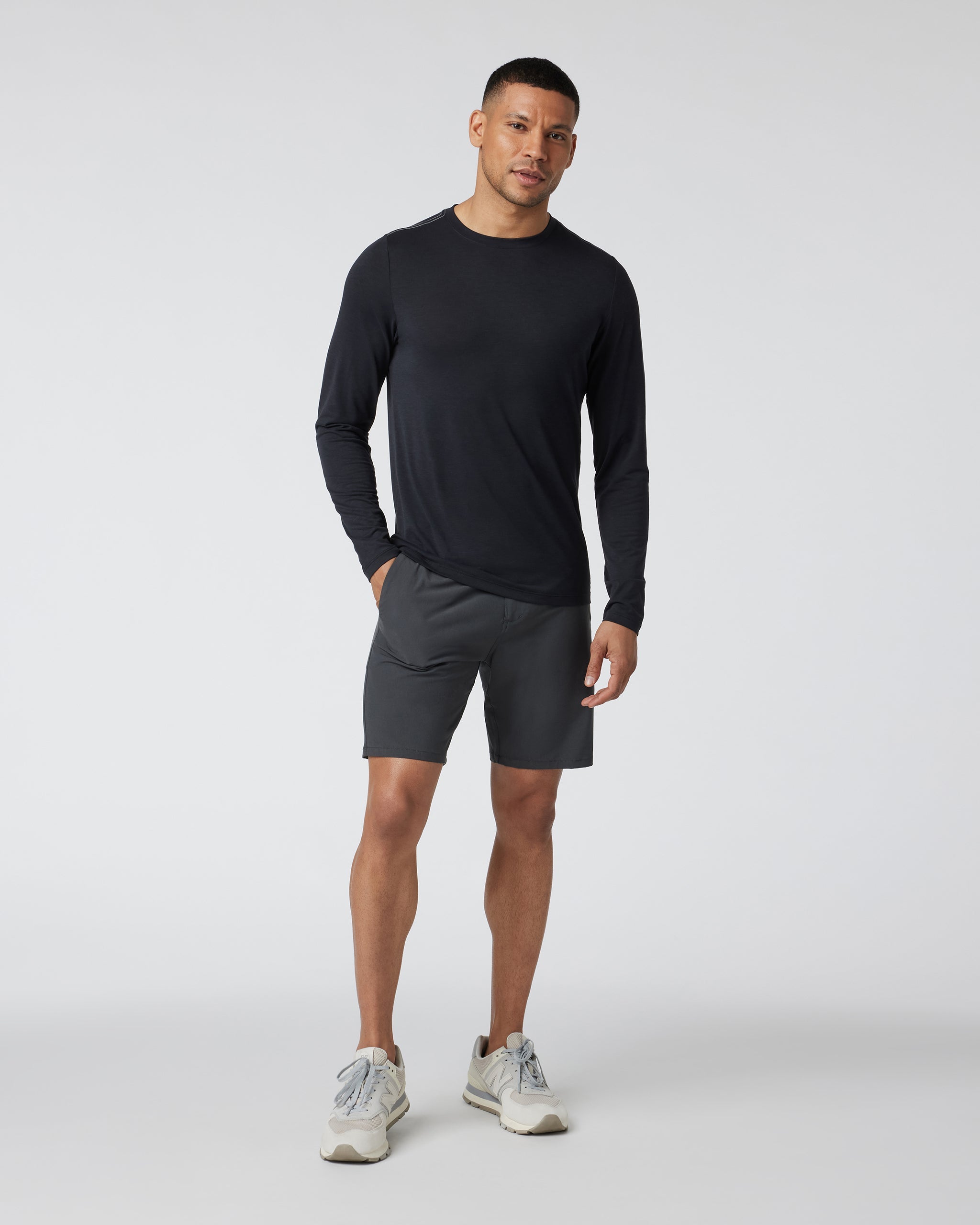 Long Sleeve Current Tech Tee | Black