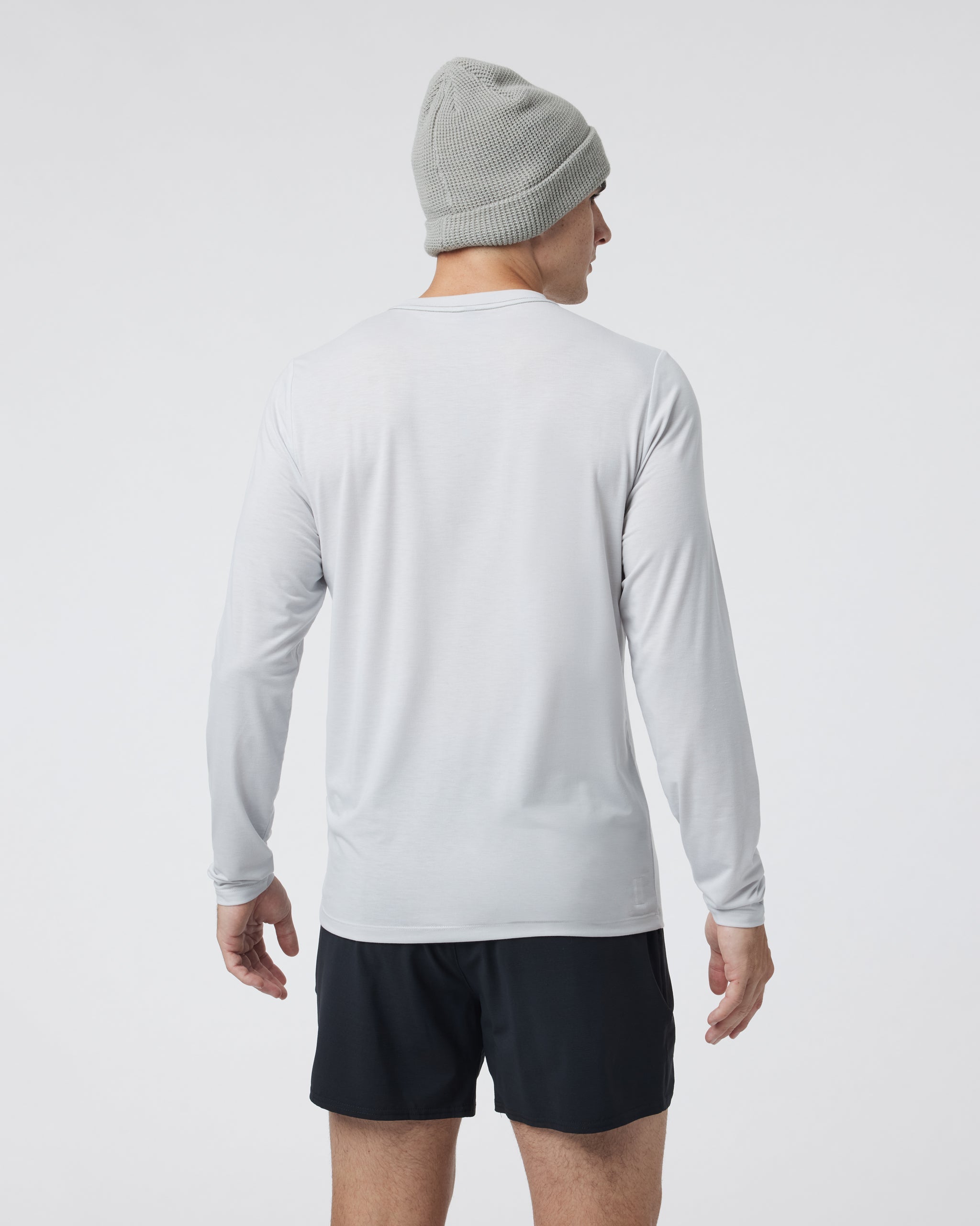 Long Sleeve Current Tech Tee | Frost Grey