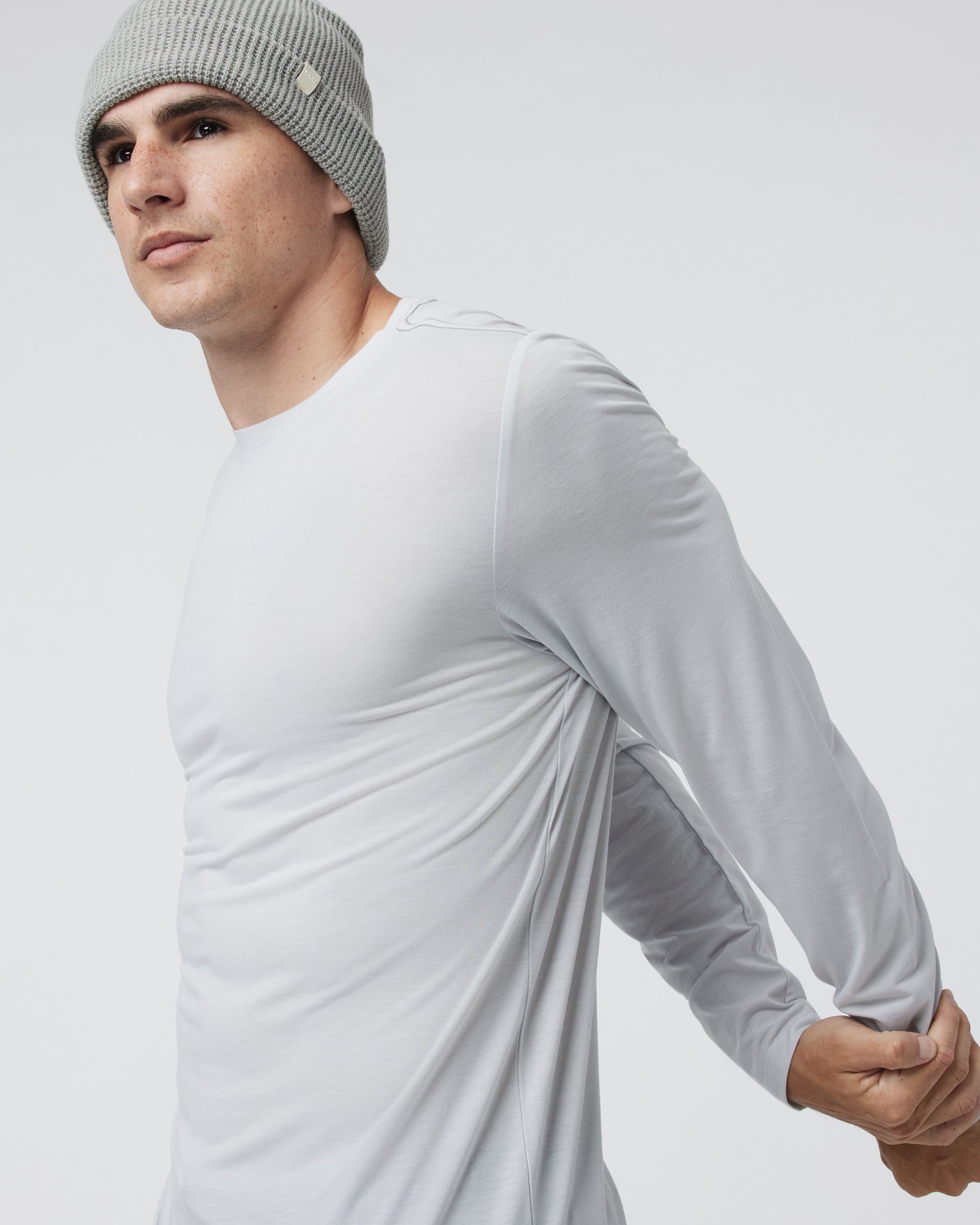 Long Sleeve Current Tech Tee | Frost Grey