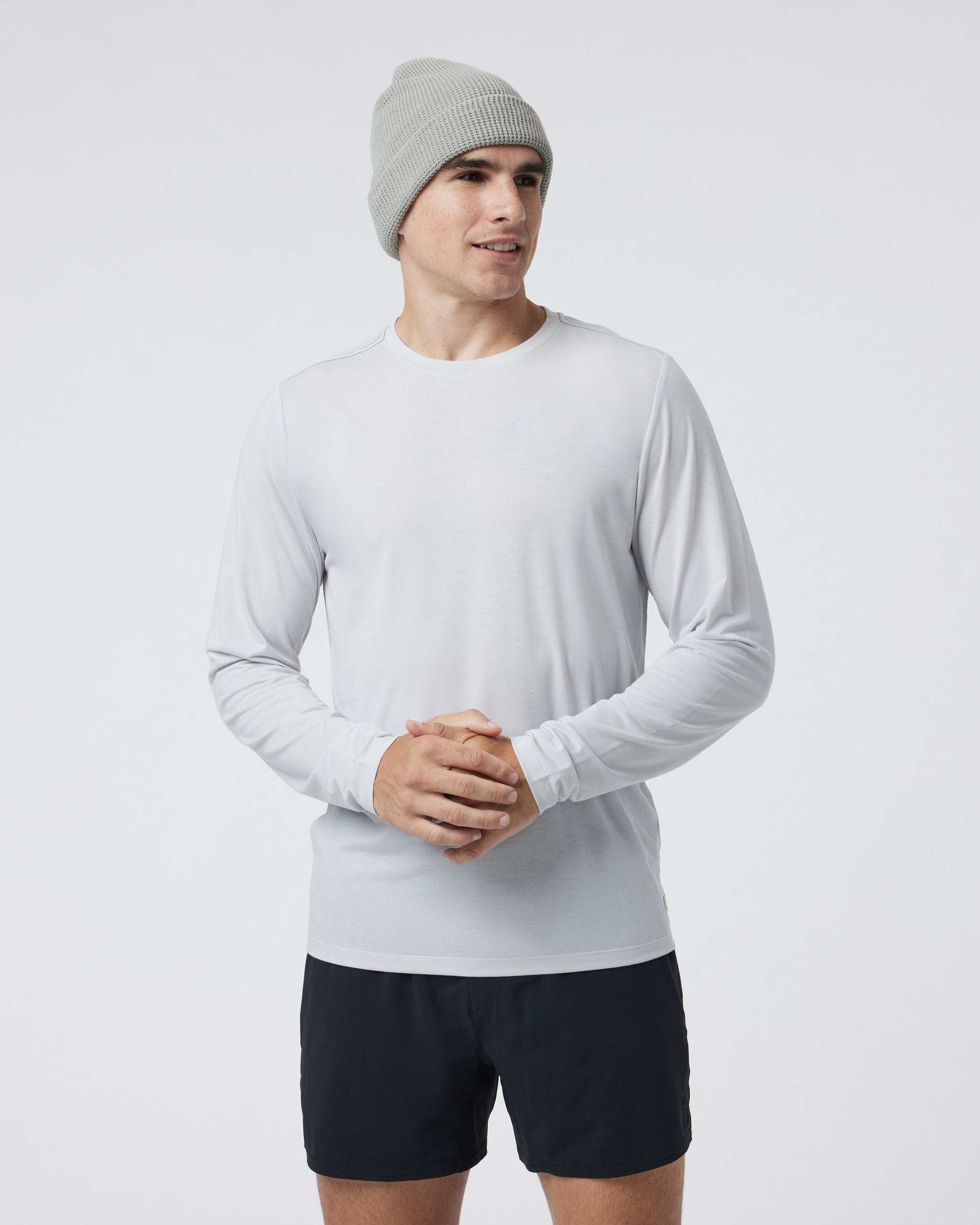 Long Sleeve Current Tech Tee | Frost Grey