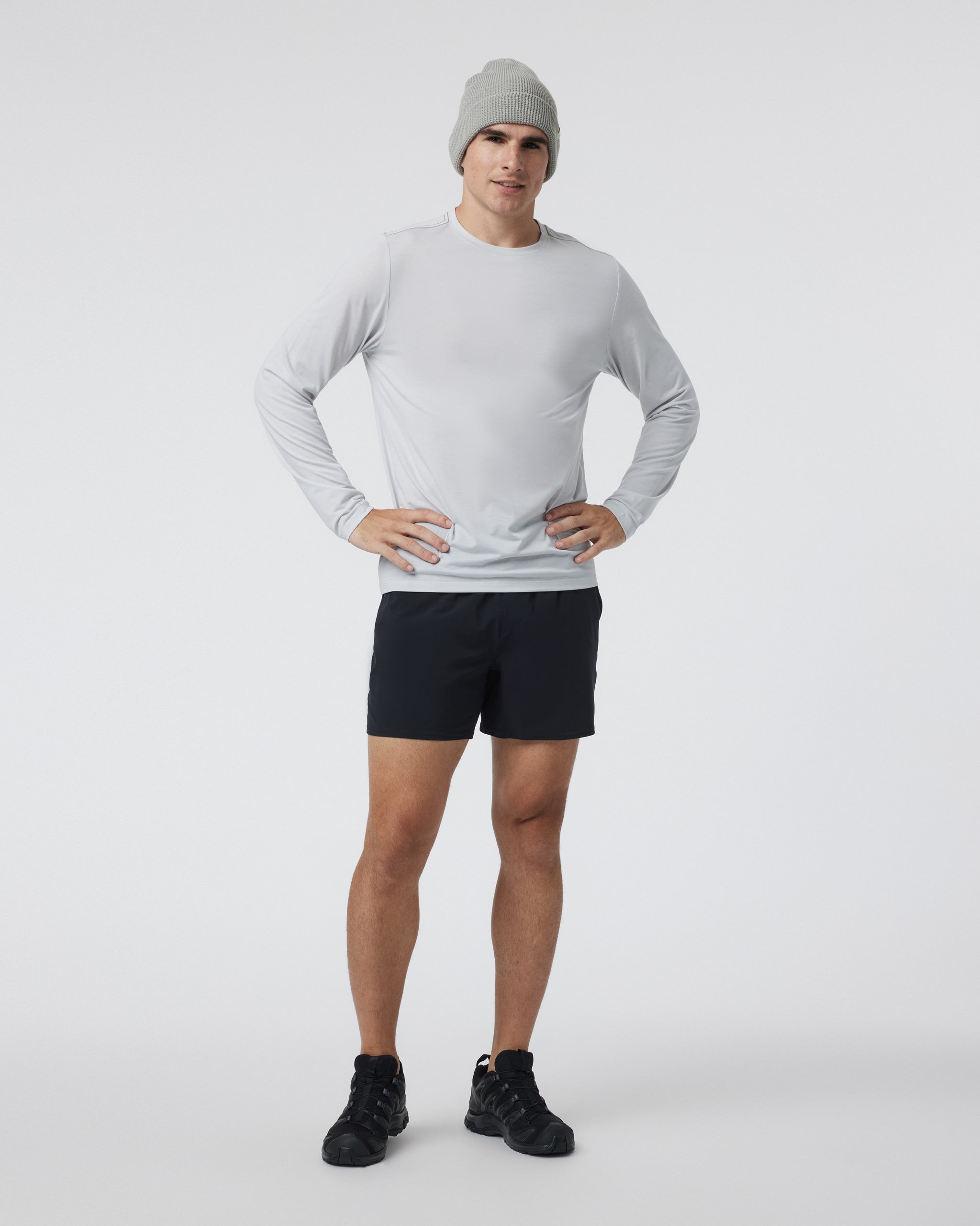Long Sleeve Current Tech Tee | Frost Grey
