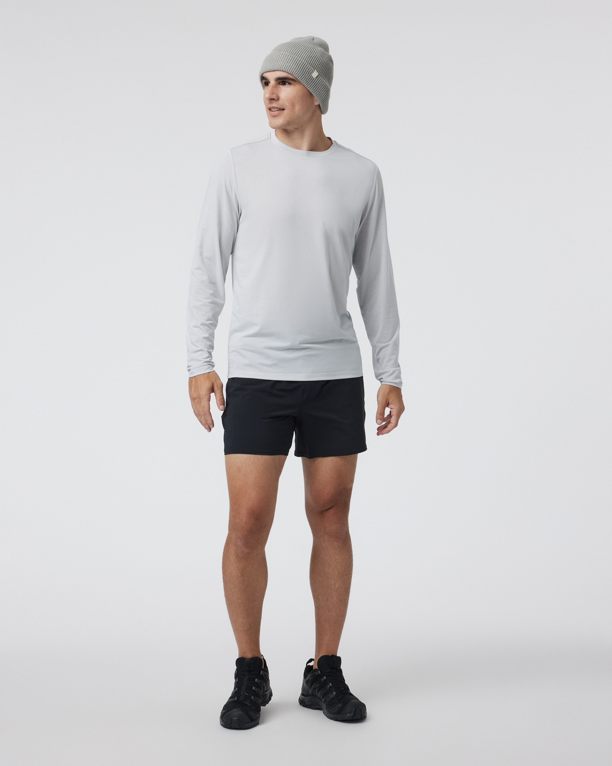 Long Sleeve Current Tech Tee | Frost Grey