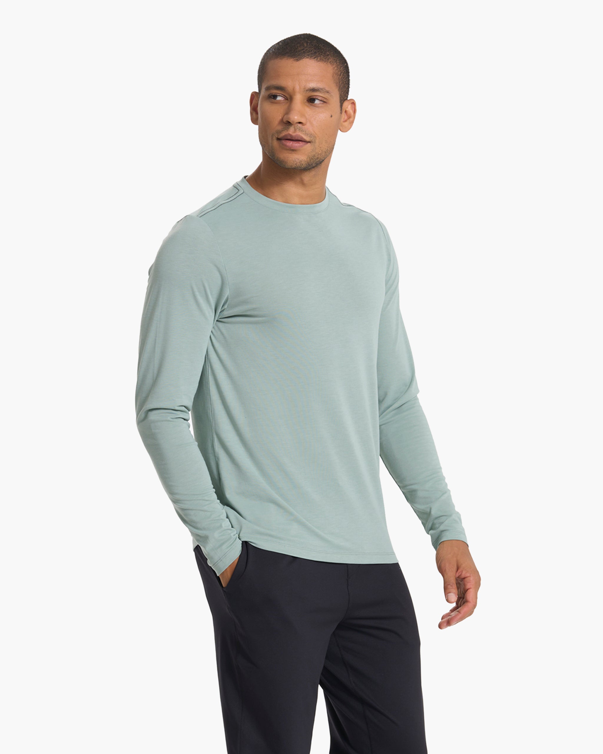 Long Sleeve Current Tech Tee | Neptune