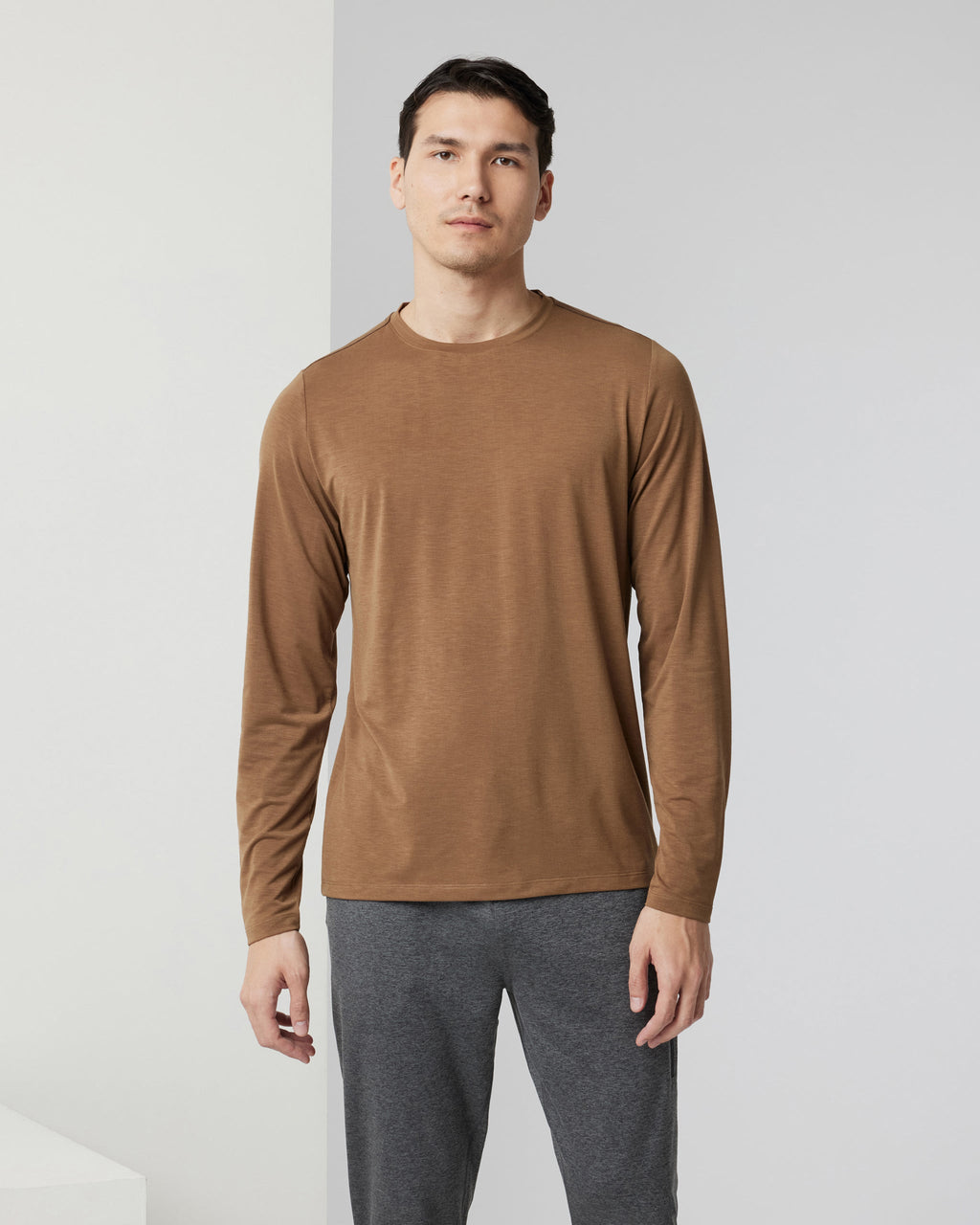 Long Sleeve Current Tech Tee | Pecan