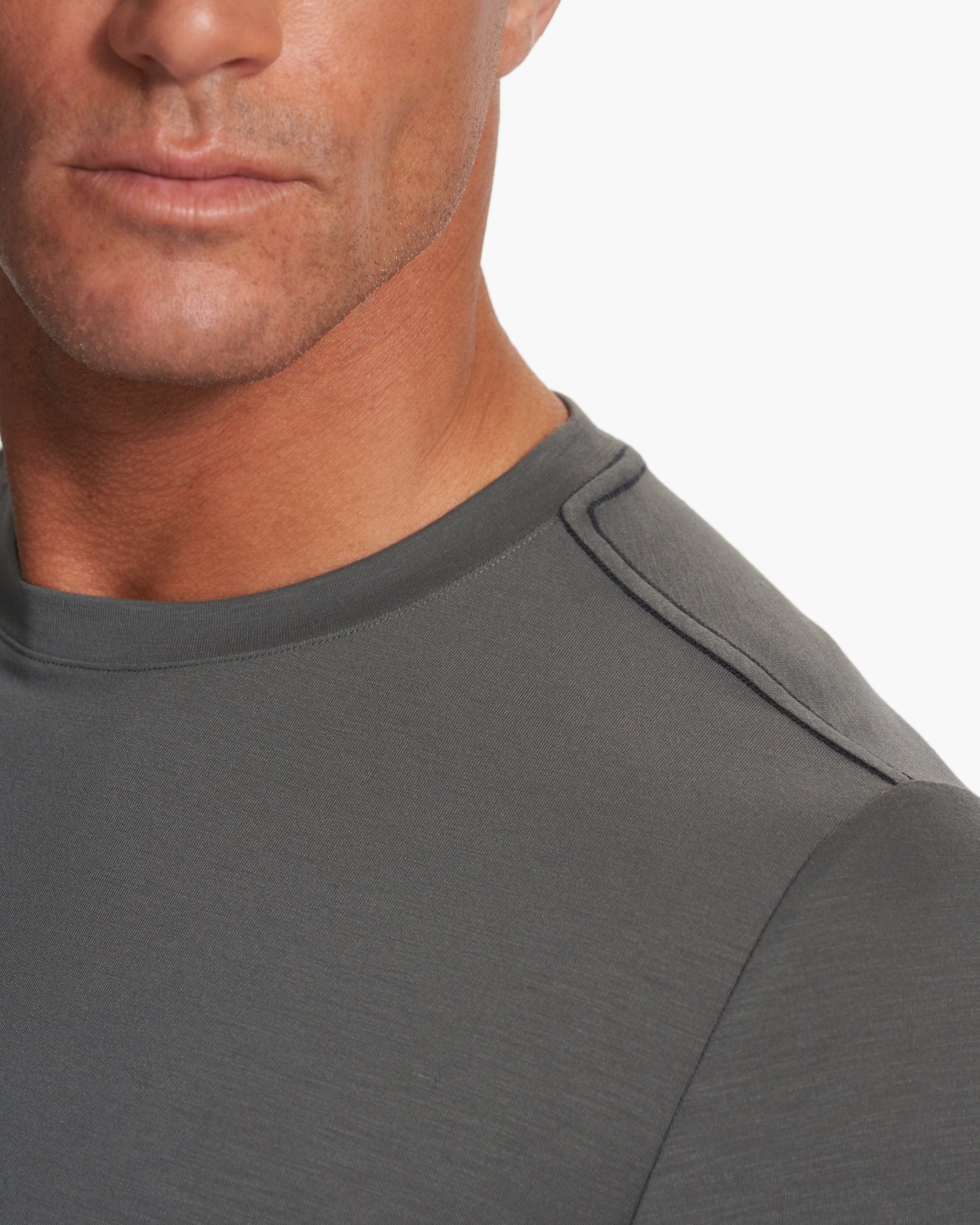 Long Sleeve Current Tech Tee | Shale