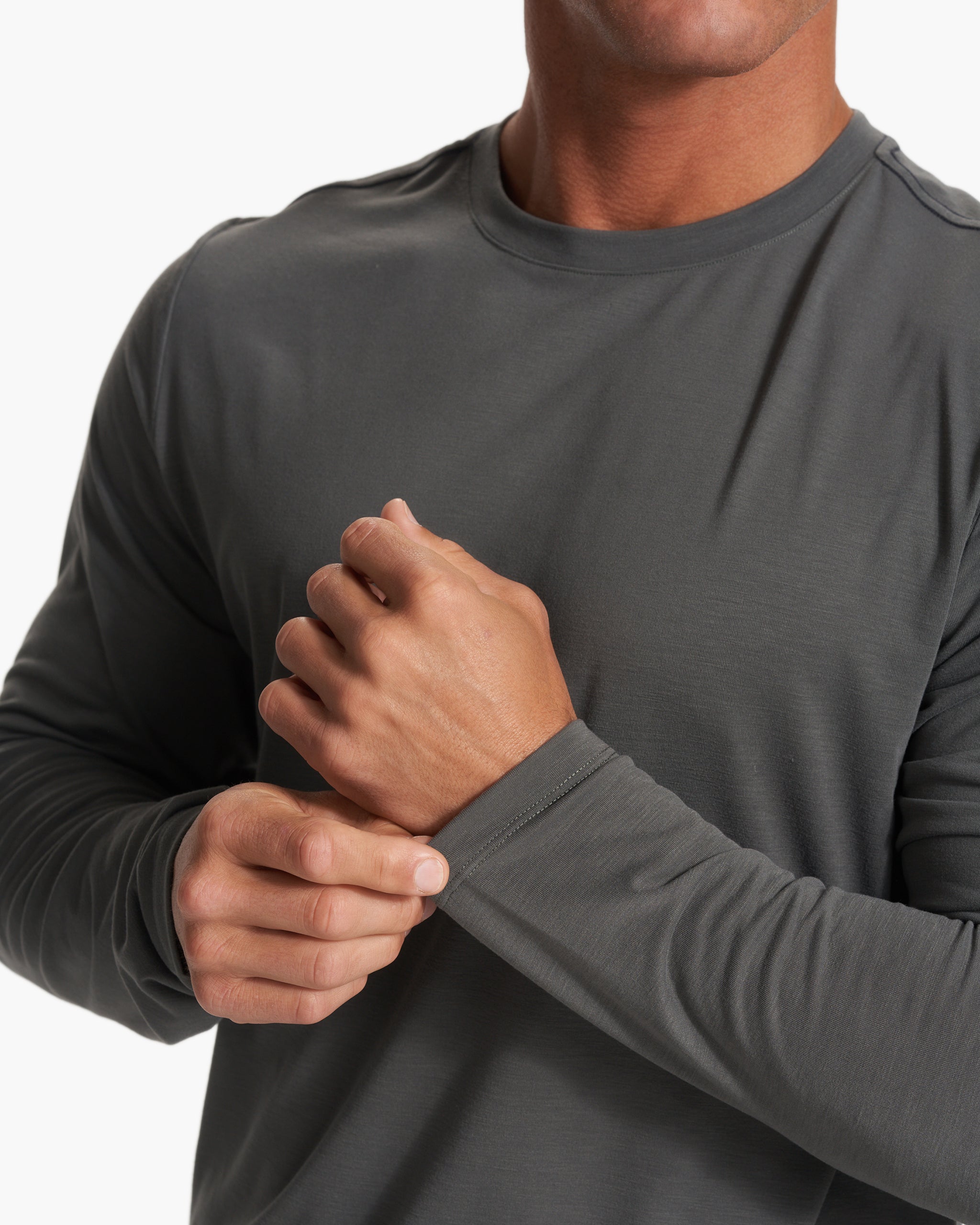 Long Sleeve Current Tech Tee | Shale