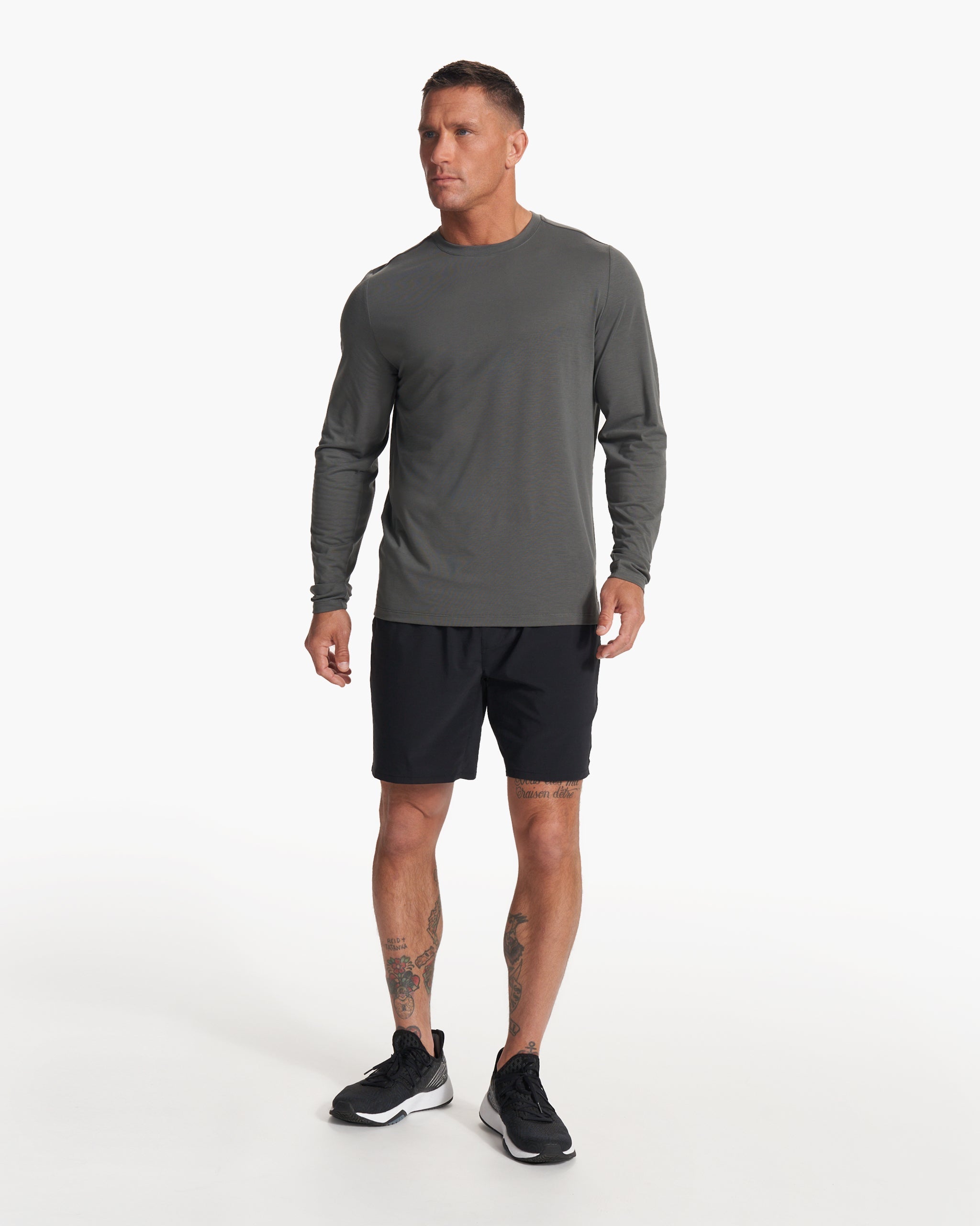Long Sleeve Current Tech Tee | Shale