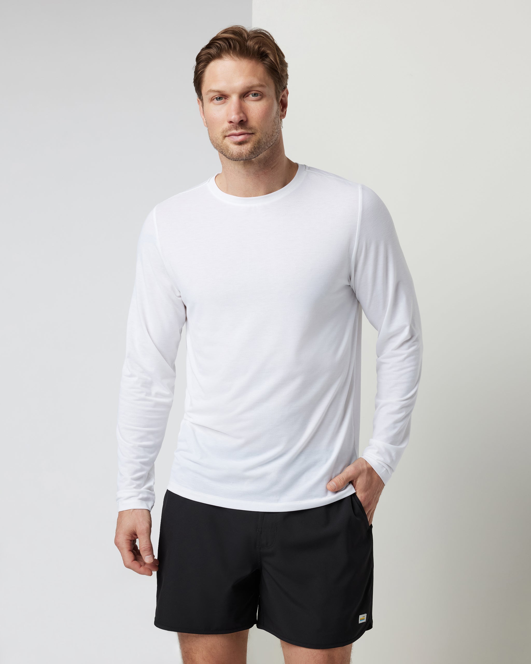Long Sleeve Current Tech Tee | White