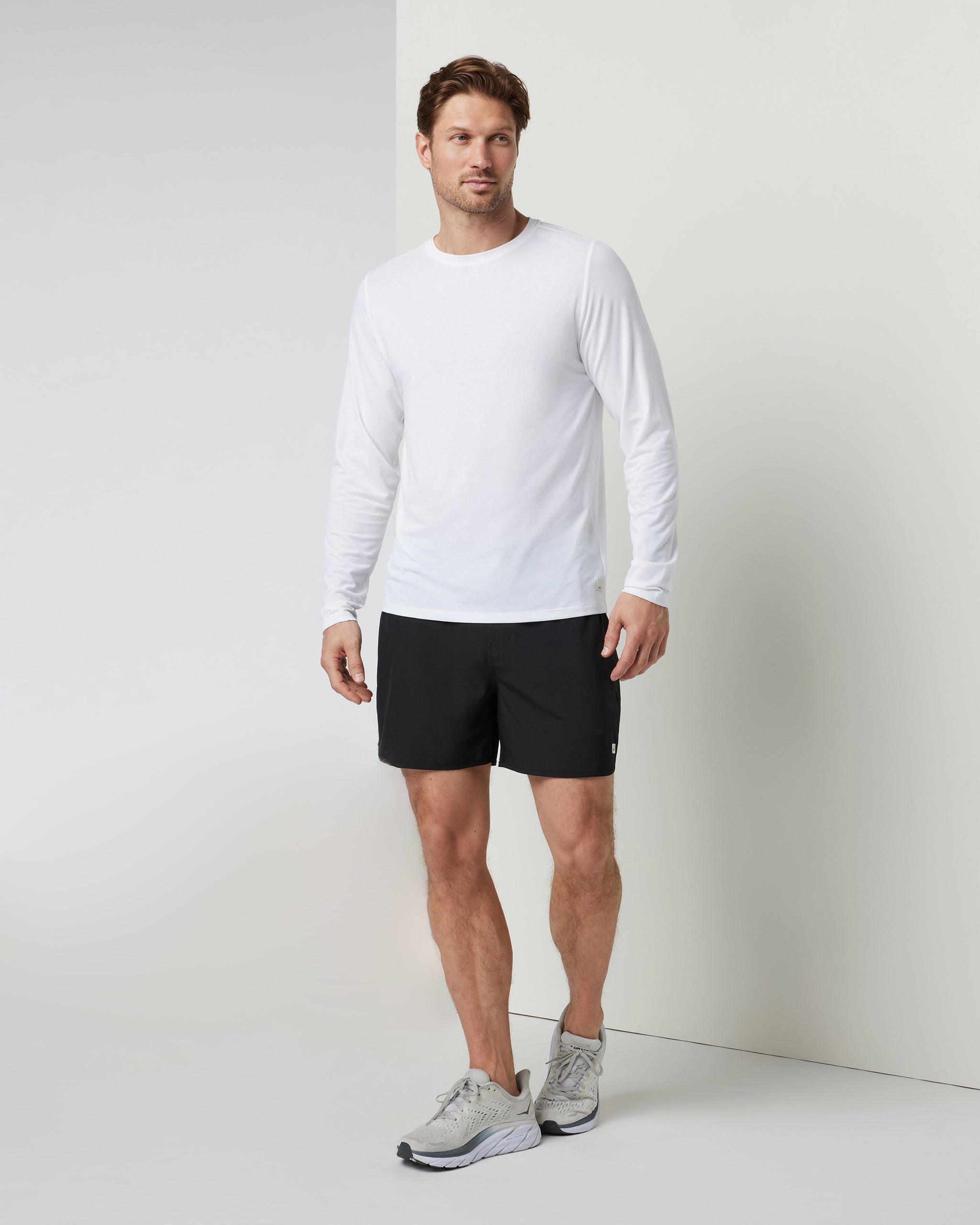 Long Sleeve Current Tech Tee | White