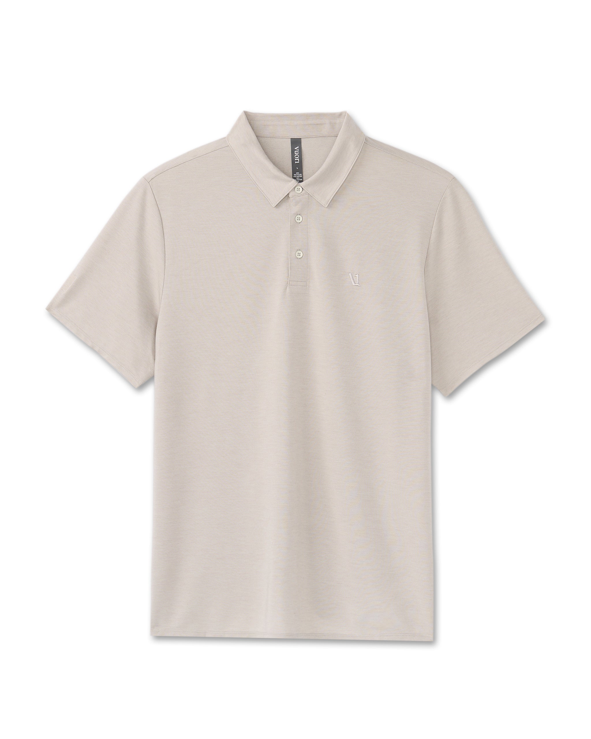 Knit Twill Polo | Beachsand Heather