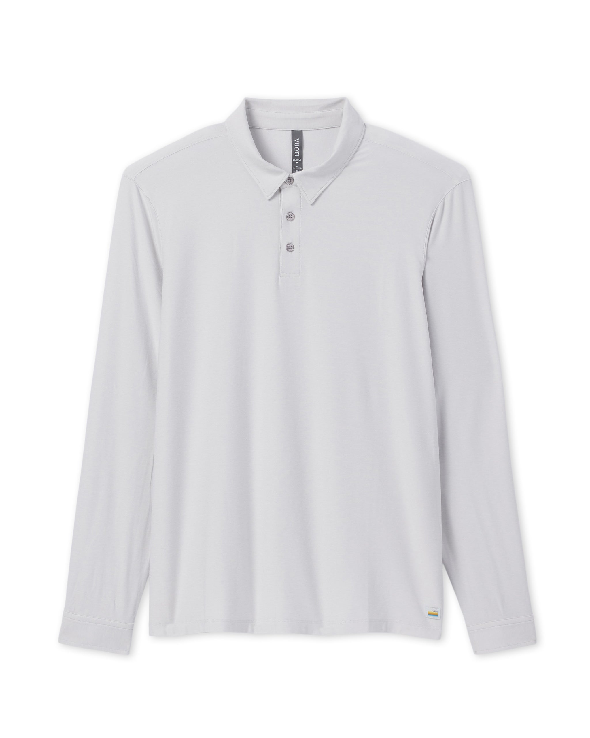 Long Sleeve Strato Tech Polo | Frost Grey Heather