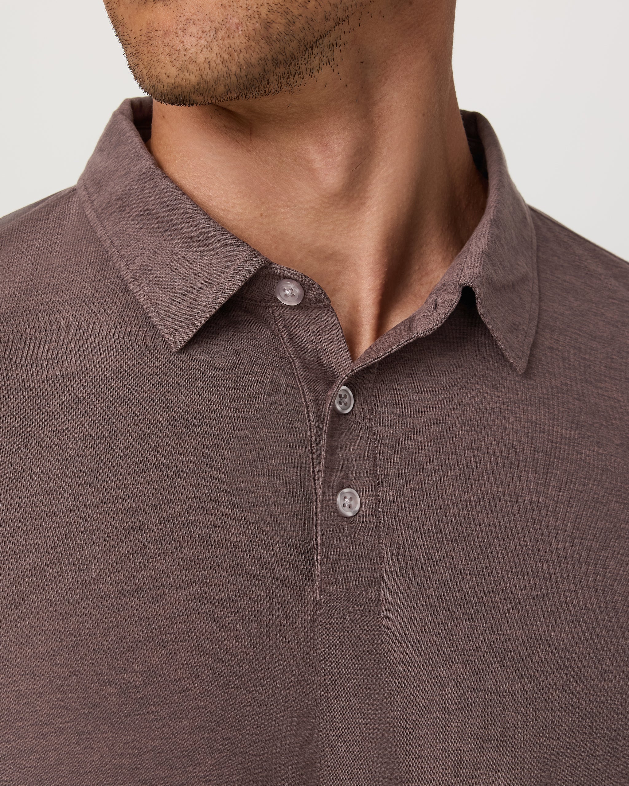 Long Sleeve Strato Tech Polo | Huckleberry Heather