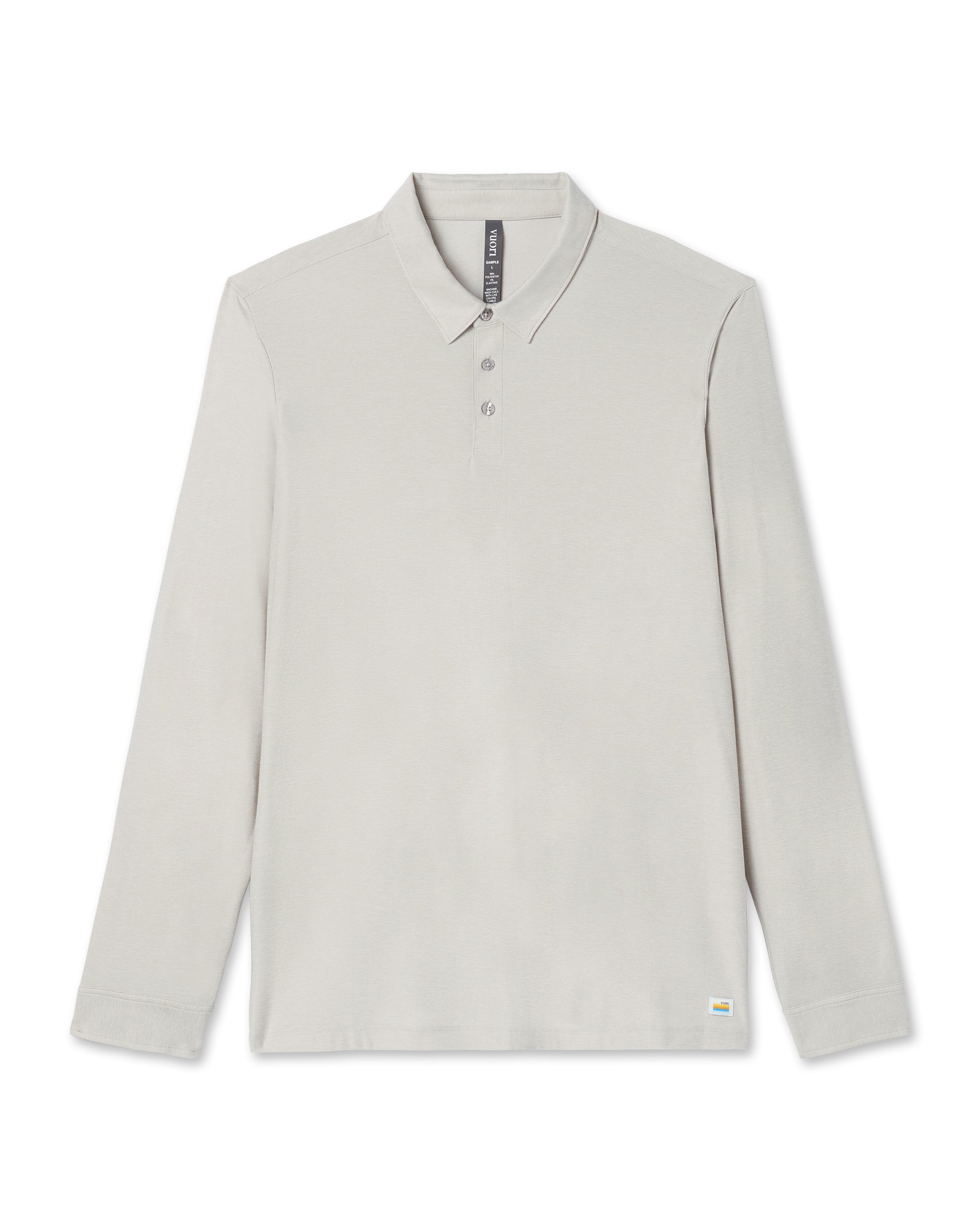 Long Sleeve Strato Tech Polo | Salt Heather
