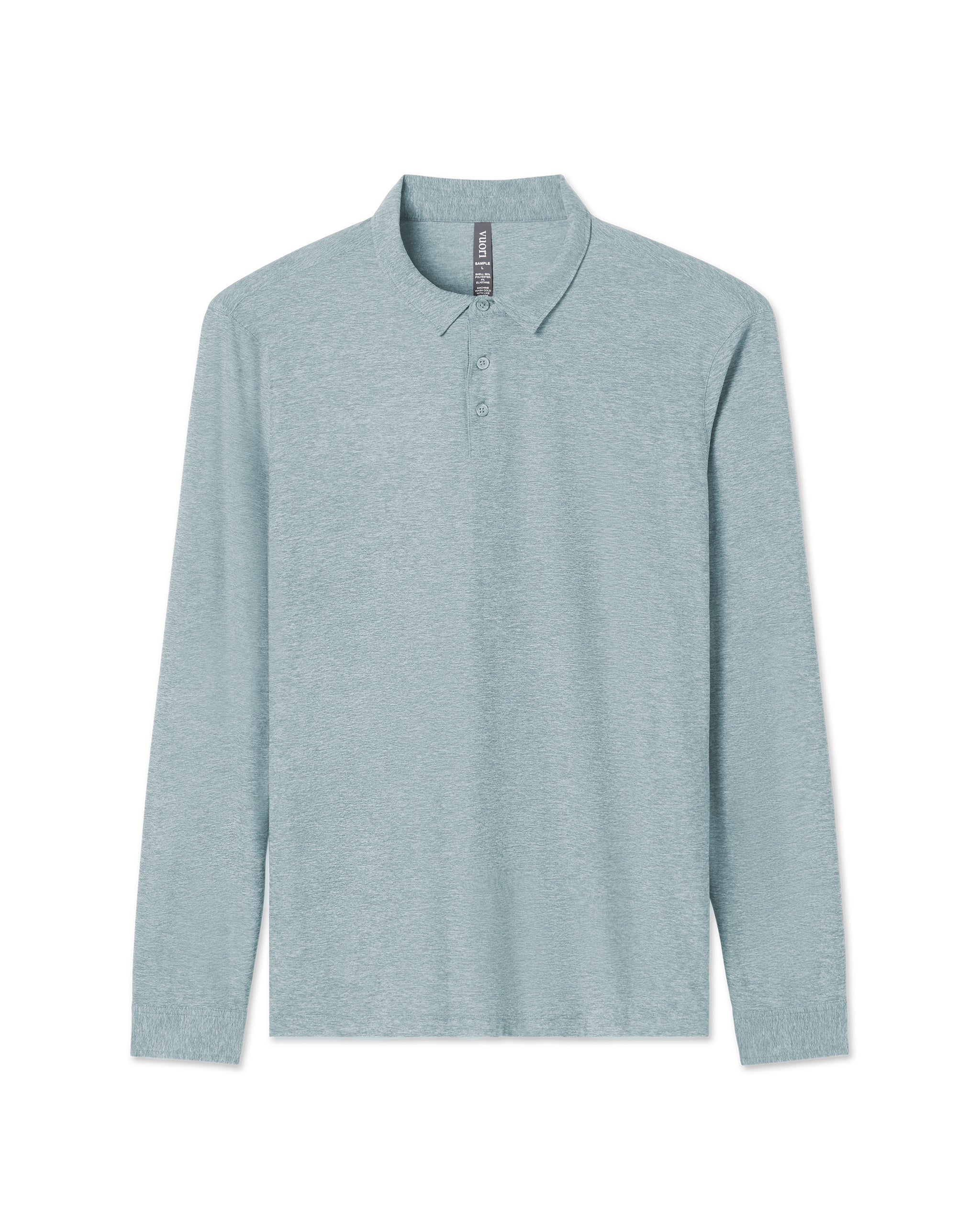 Long Sleeve Strato Tech Polo | Vintage Pistachio Heather