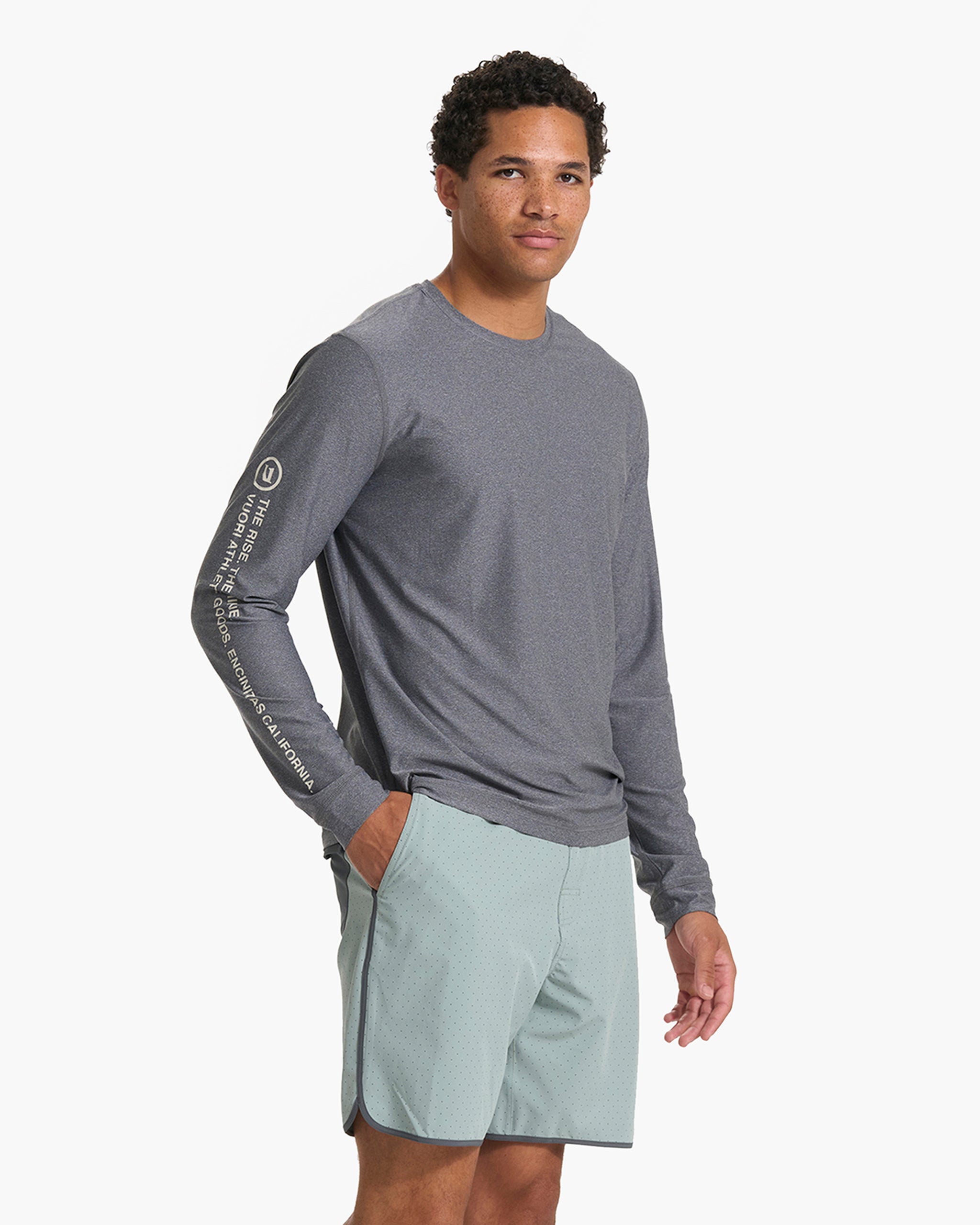 Long Sleeve Uluwatu 23 Water Tee | Charcoal Heather