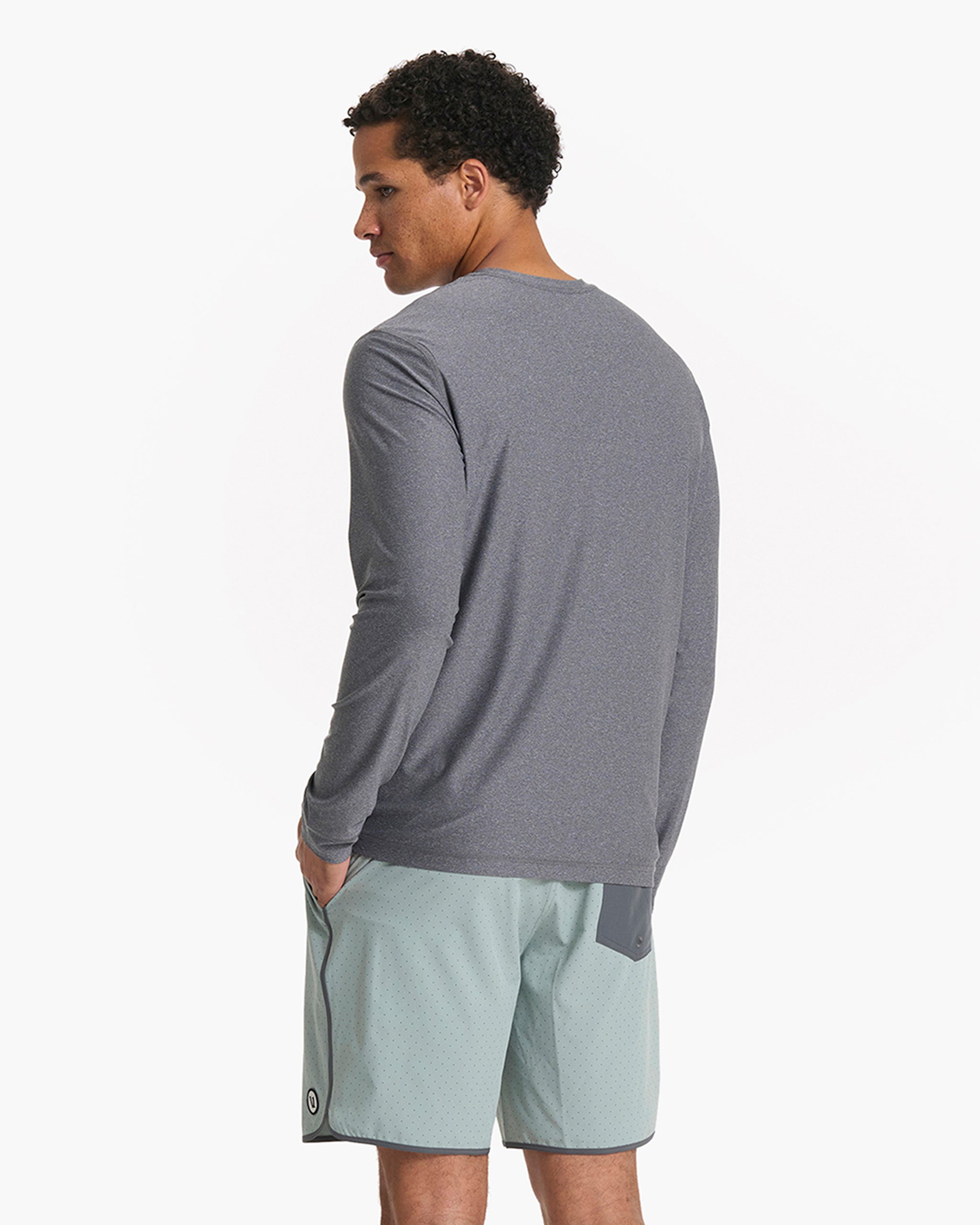Long Sleeve Uluwatu 23 Water Tee | Charcoal Heather