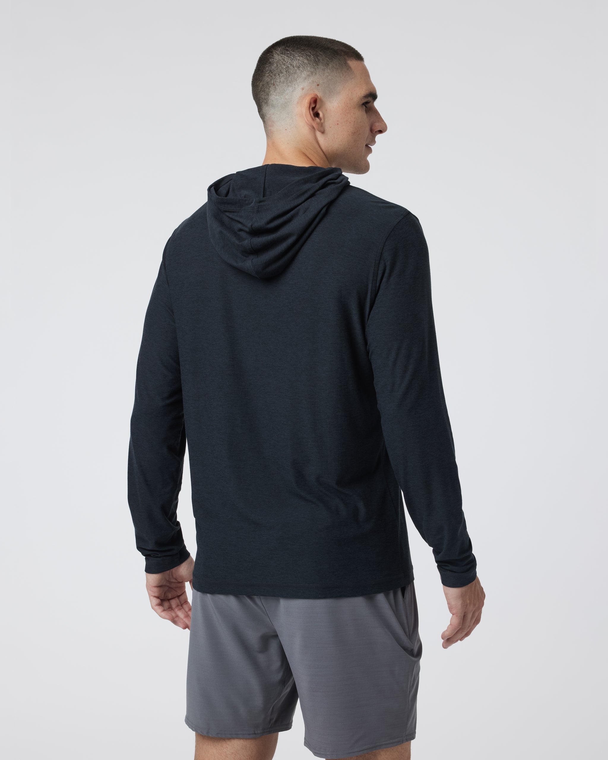 Strato Tech Hoodie | Black Heather