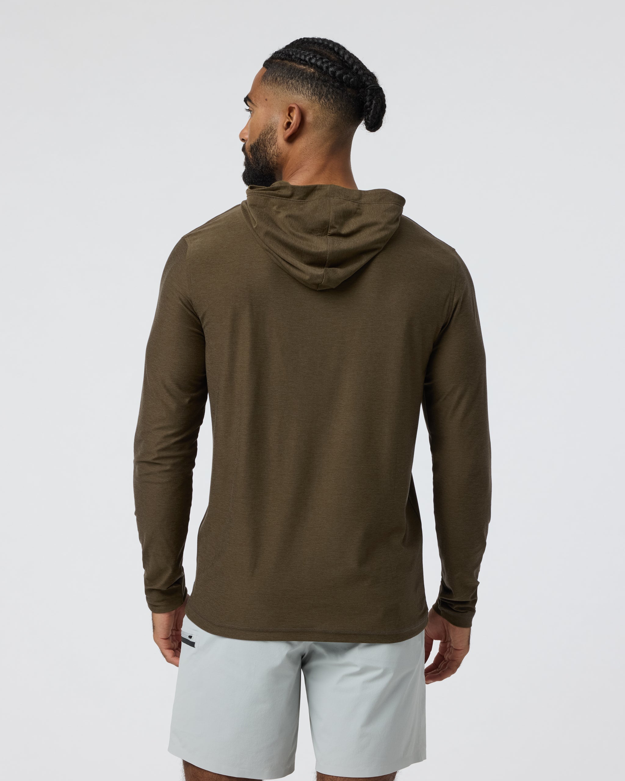 Strato Tech Hoodie | Moss Green Heather