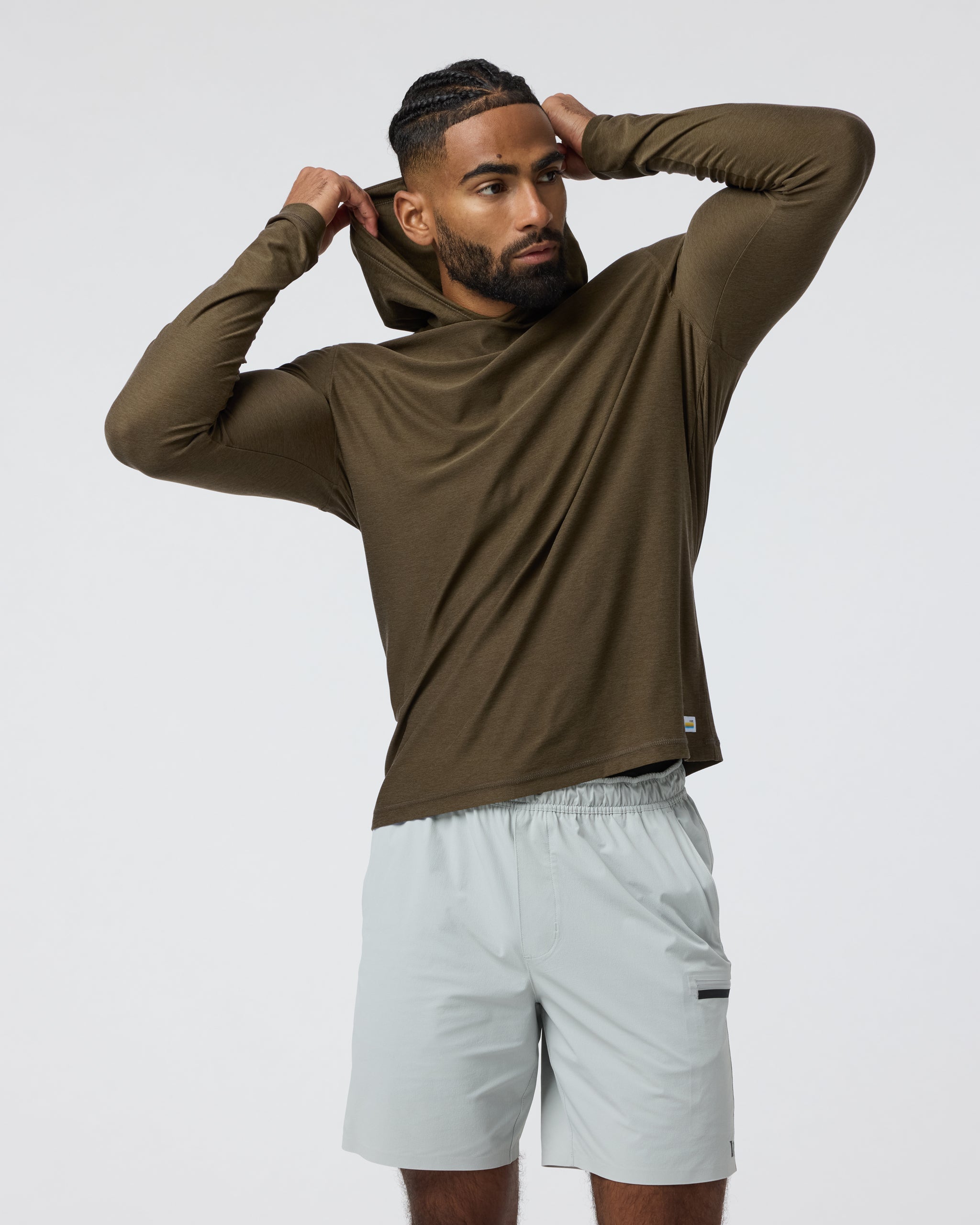 Strato Tech Hoodie | Moss Green Heather