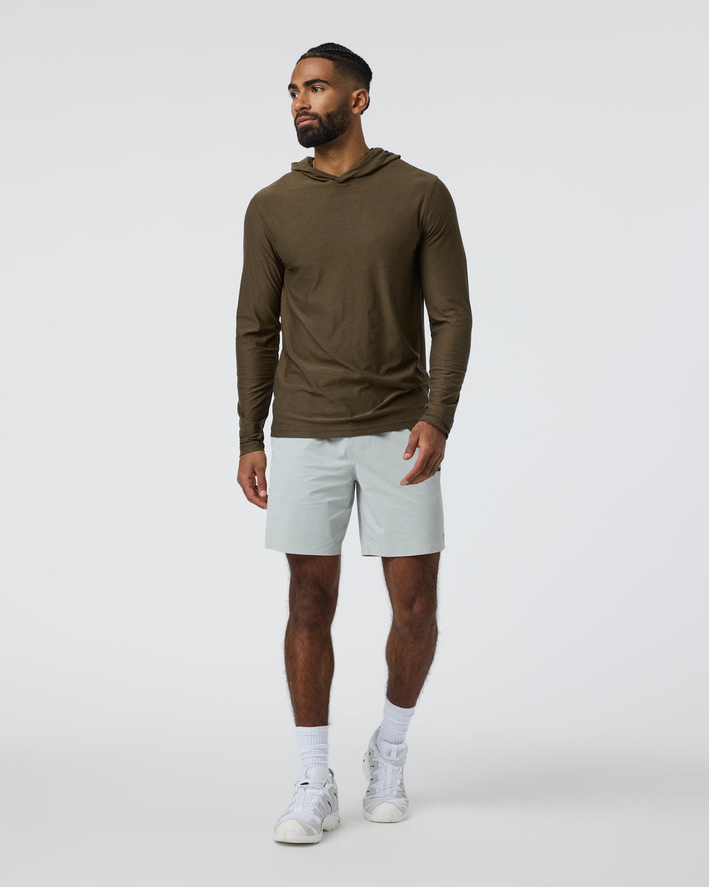 Strato Tech Hoodie | Moss Green Heather