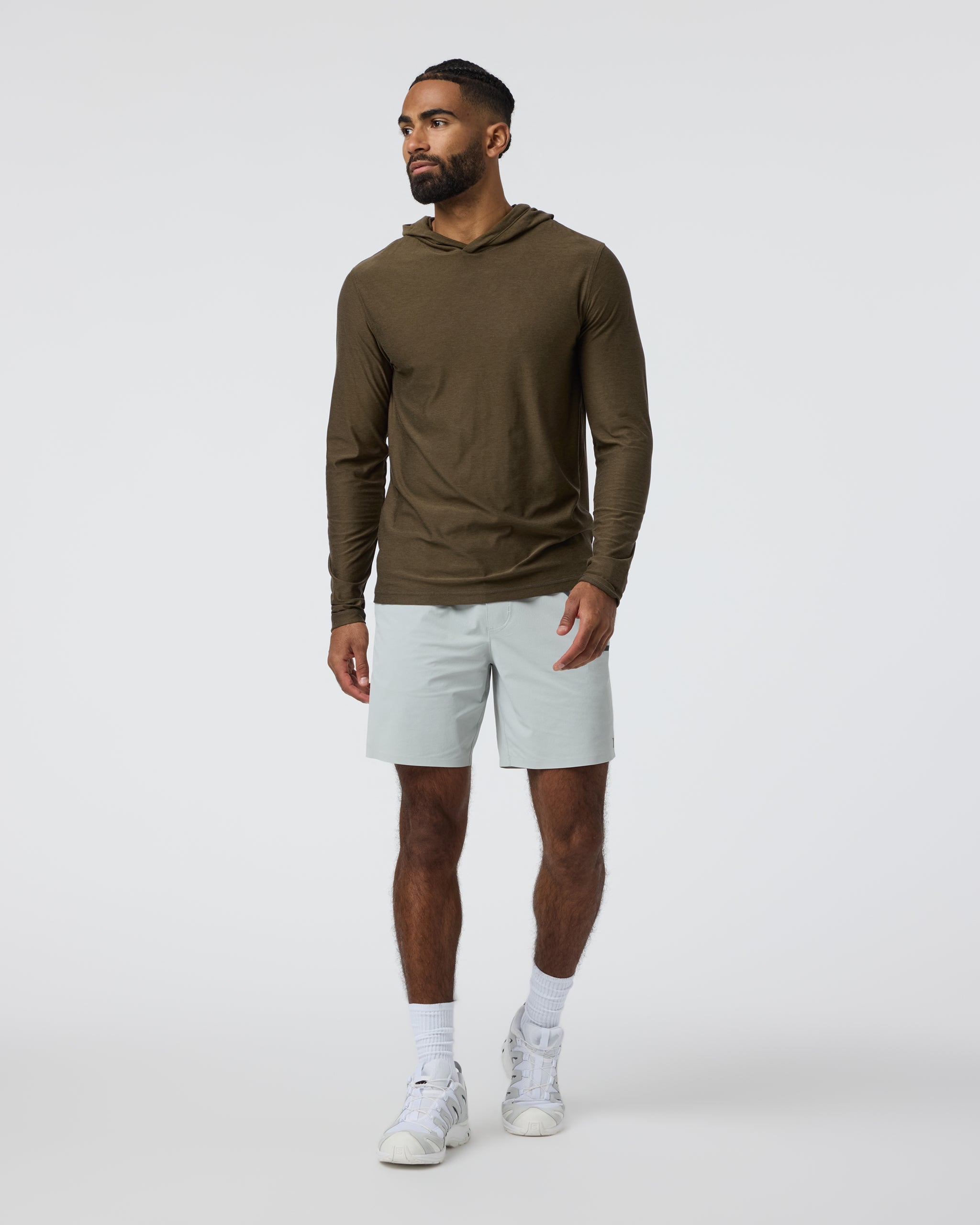 Strato Tech Hoodie | Moss Green Heather