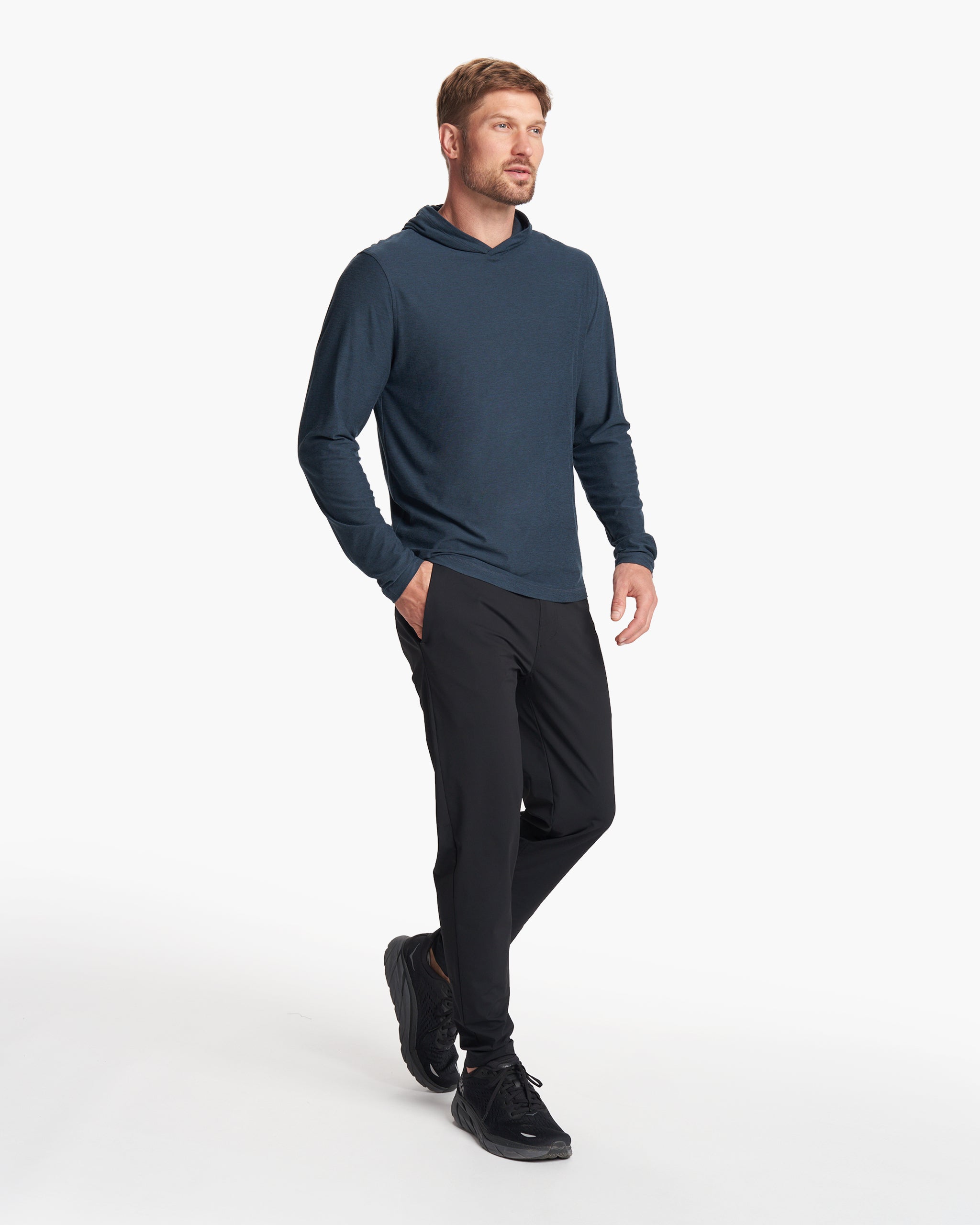 Strato Tech Hoodie | Navy Heather